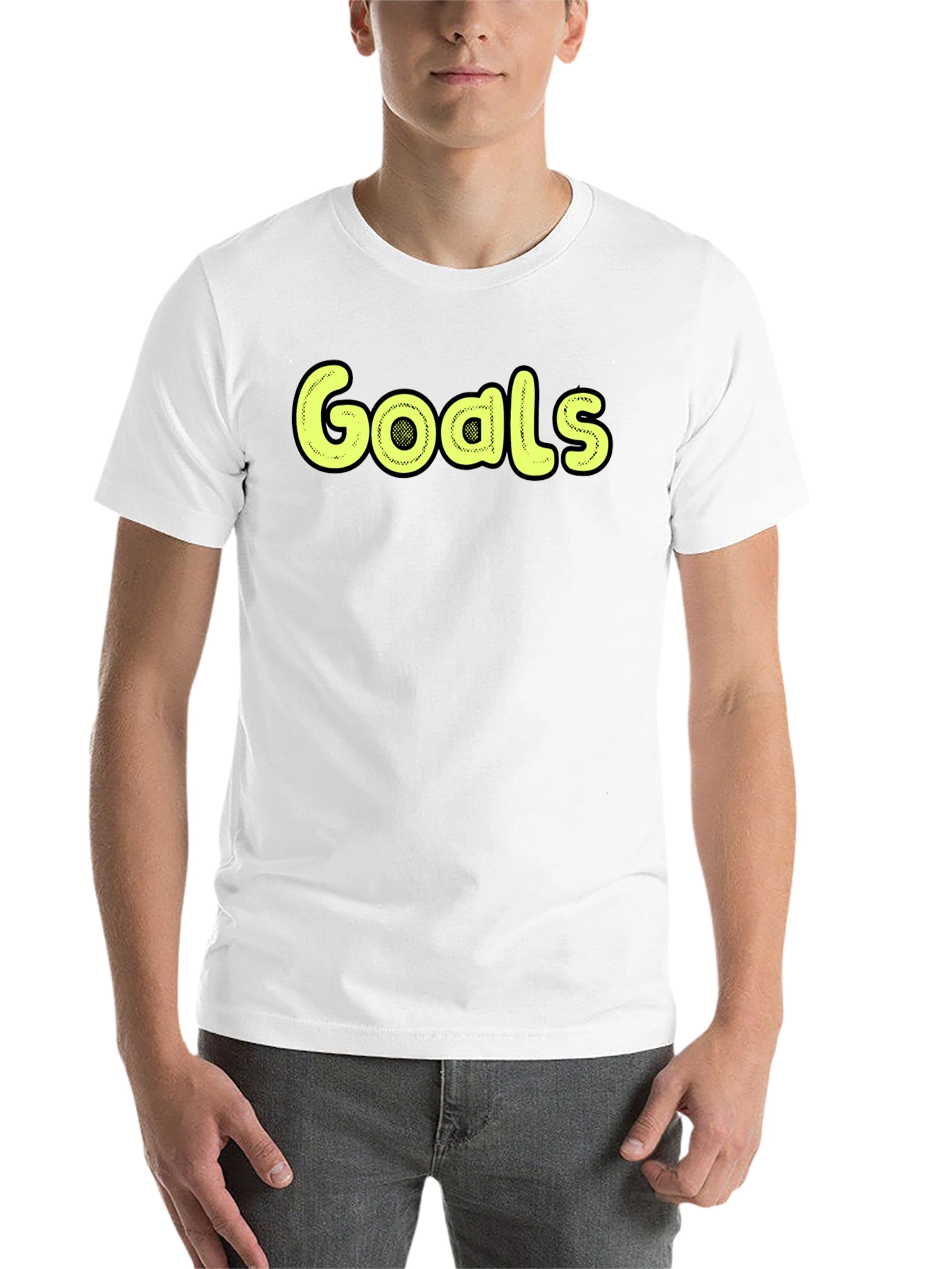 Black Goals Graphic Tee - Stylish Black T-Shirt view 14