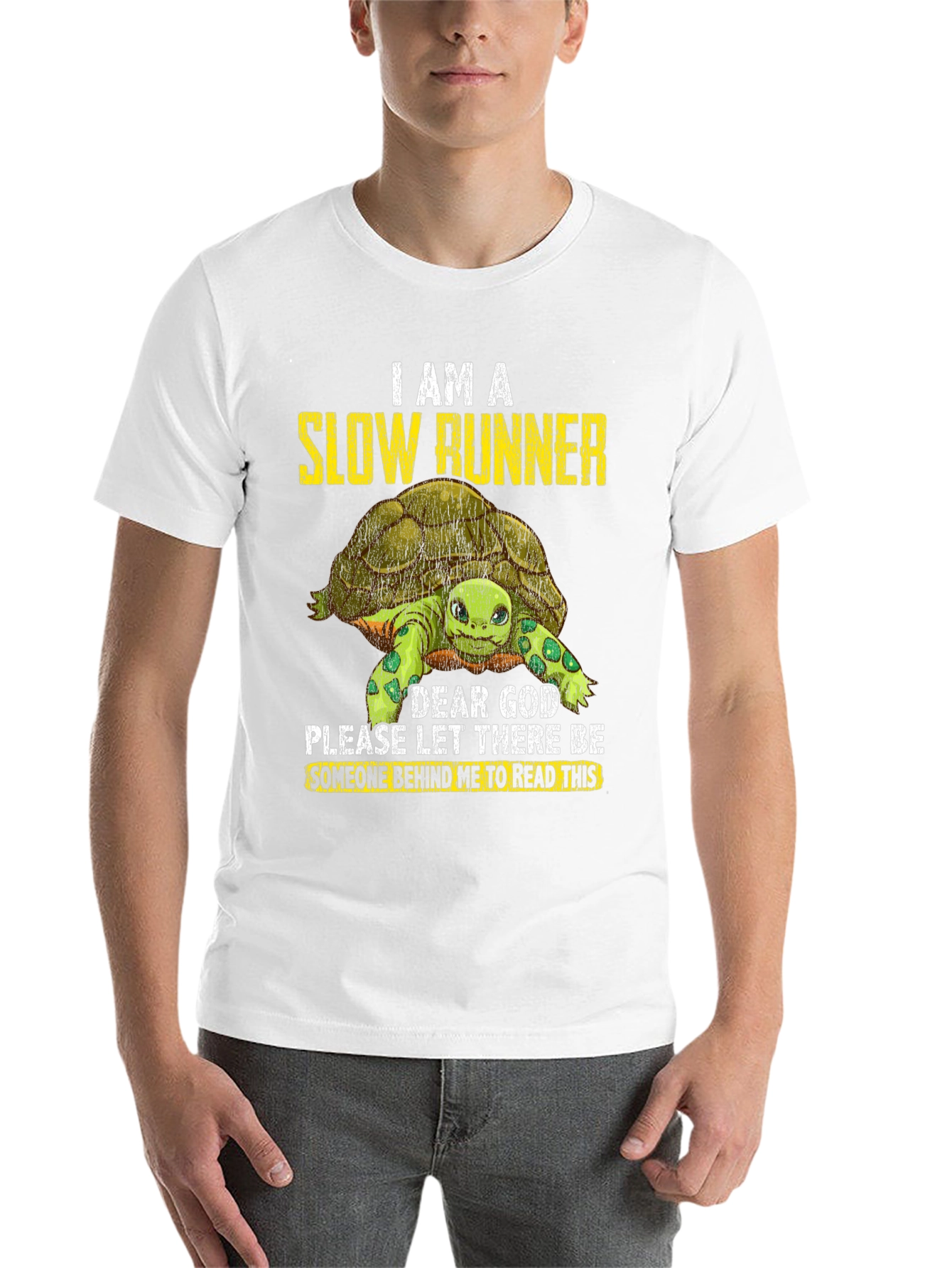 Black Slow Runner Turtle Graphic T-Shirt view 14