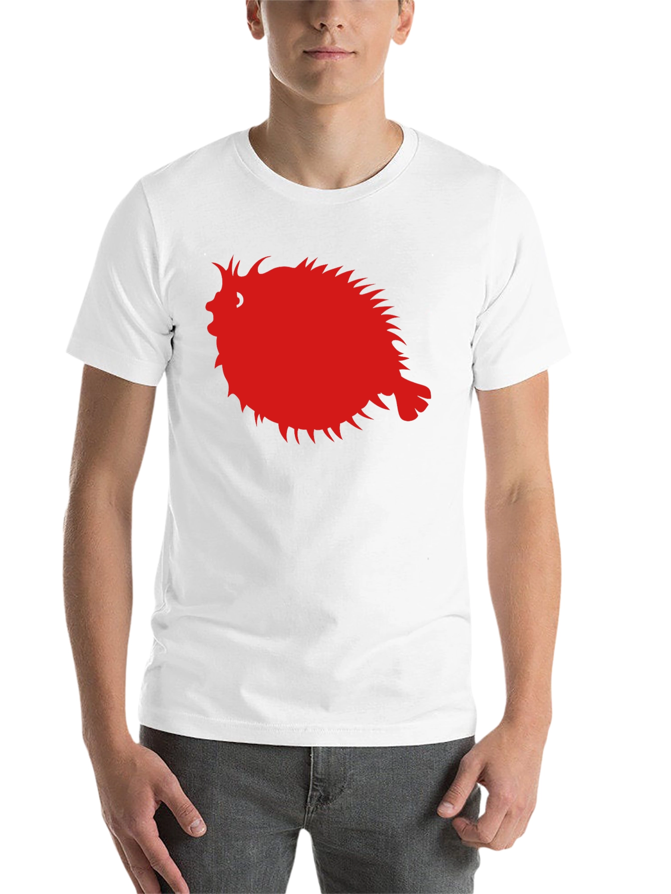 Black Pufferfish Graphic Tee - Black Cotton Comfort view 14