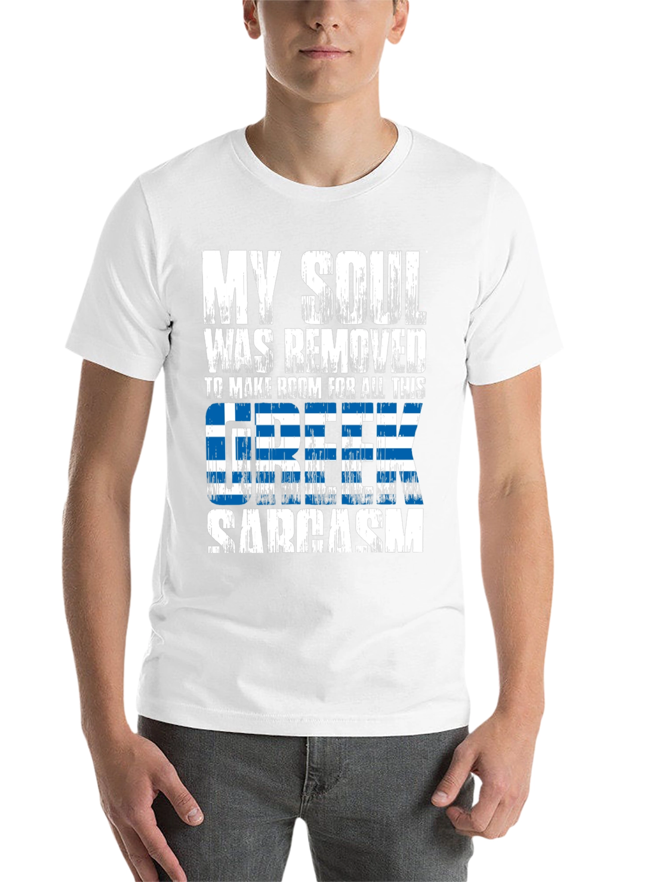 Black Funny Greek Sarcasm T-Shirt  view 14