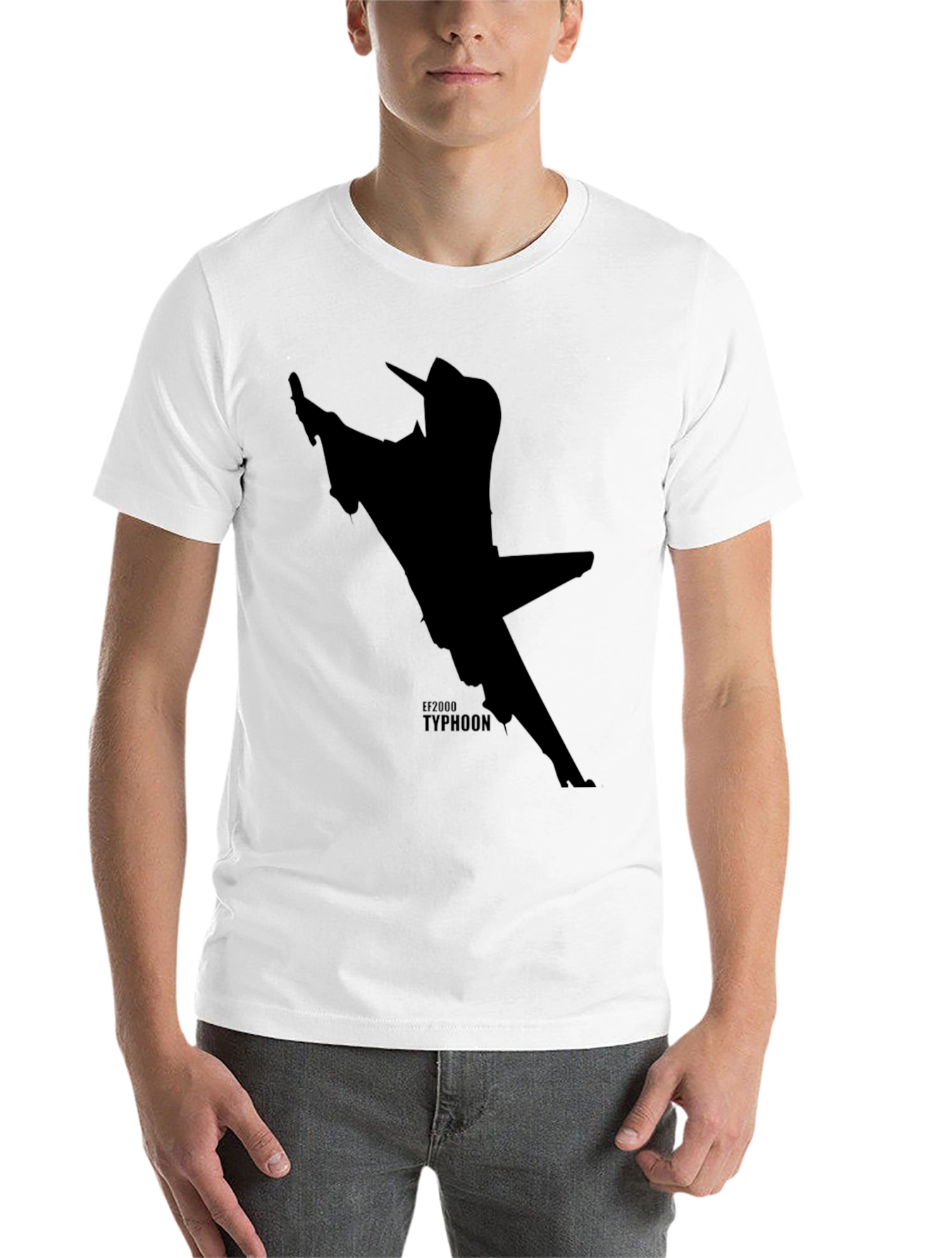 Black EF2000 Typhoon Jet Black T-Shirt view 14