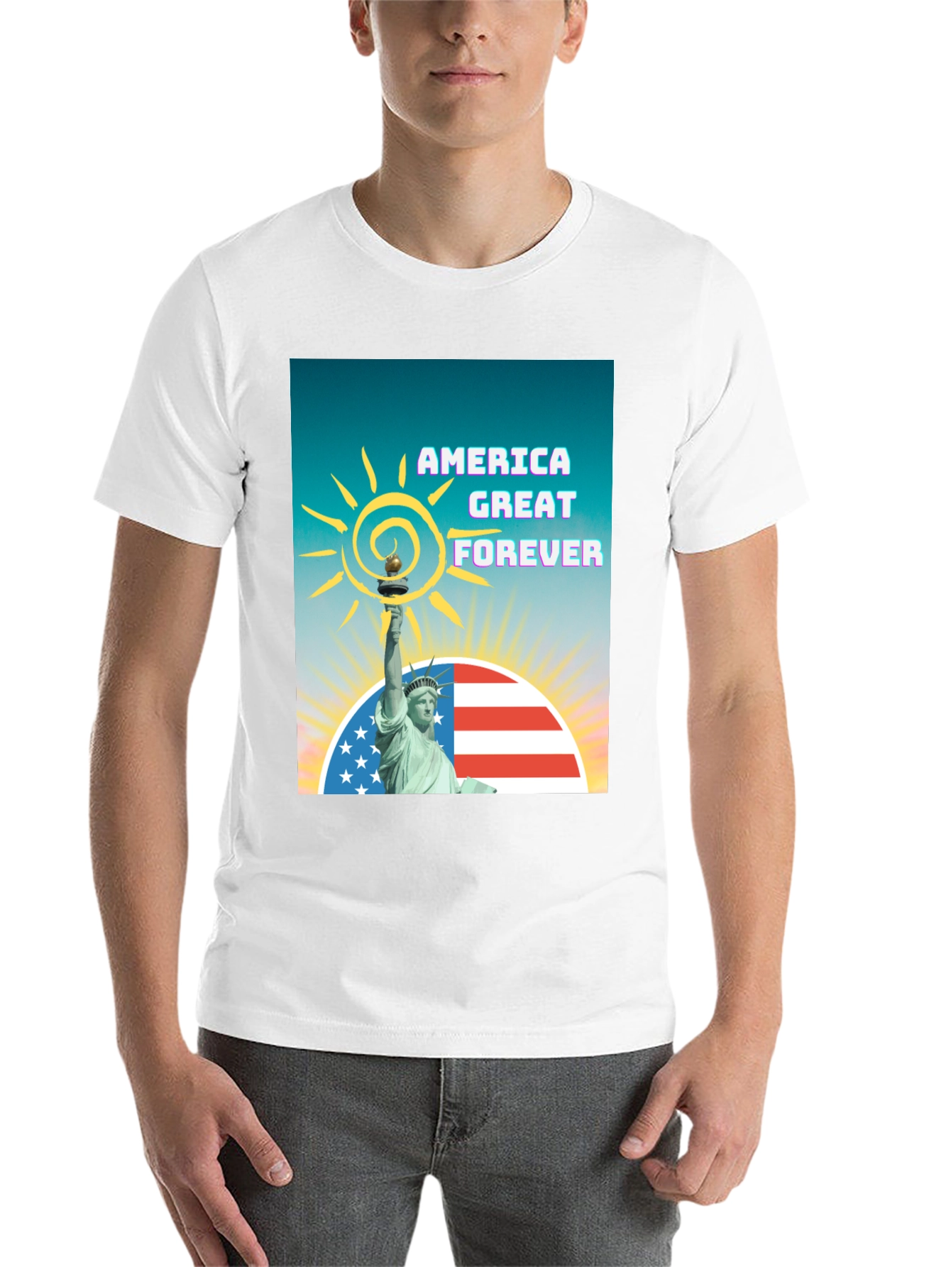 Black America Great Forever Graphic Tee view 14