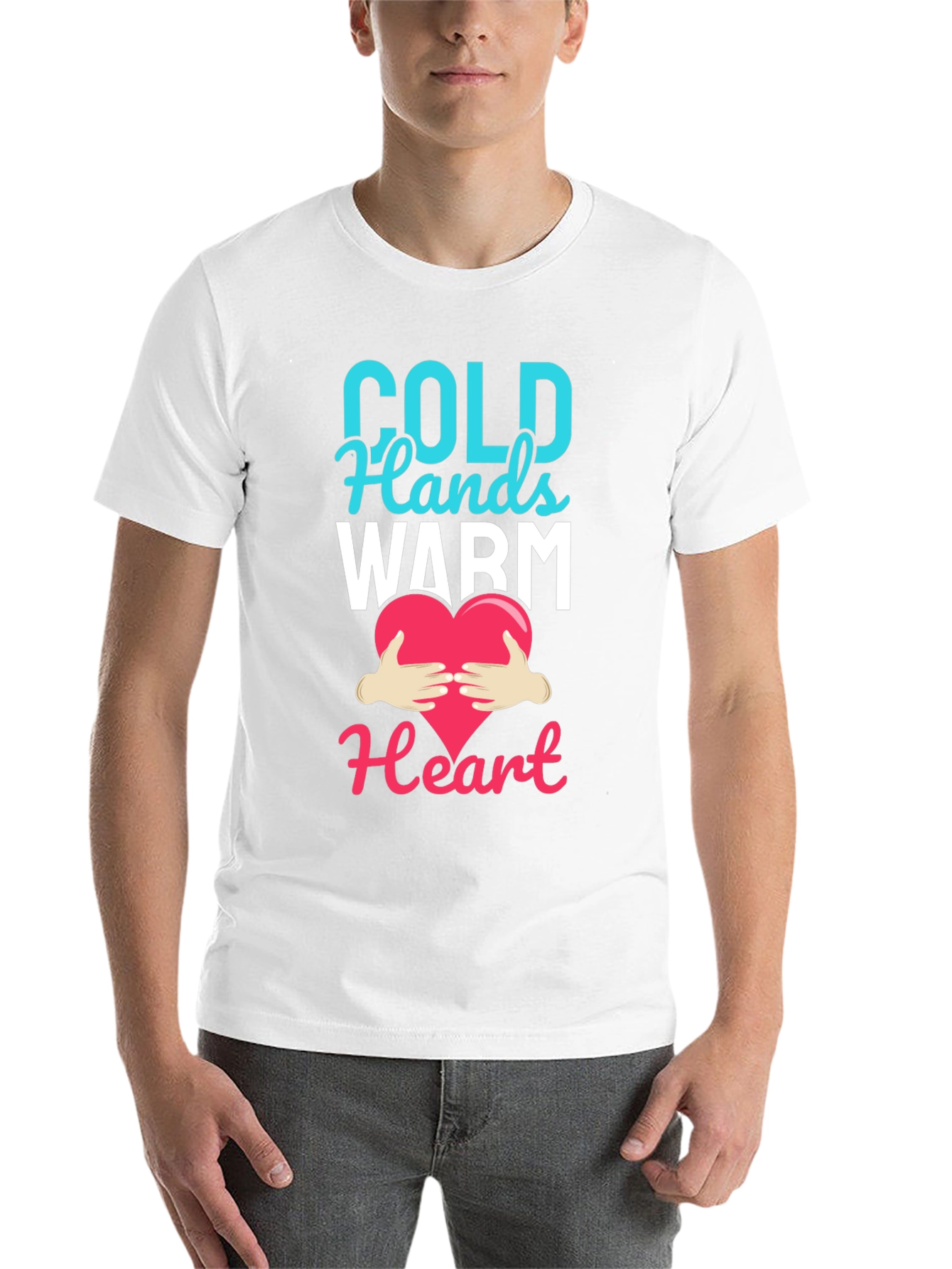 Black Cold Hands Warm Heart Graphic T-Shirt view 14