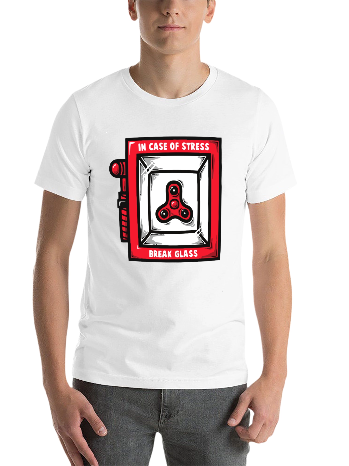 Funny Stress Relief Spinner Black T-Shirt - 14