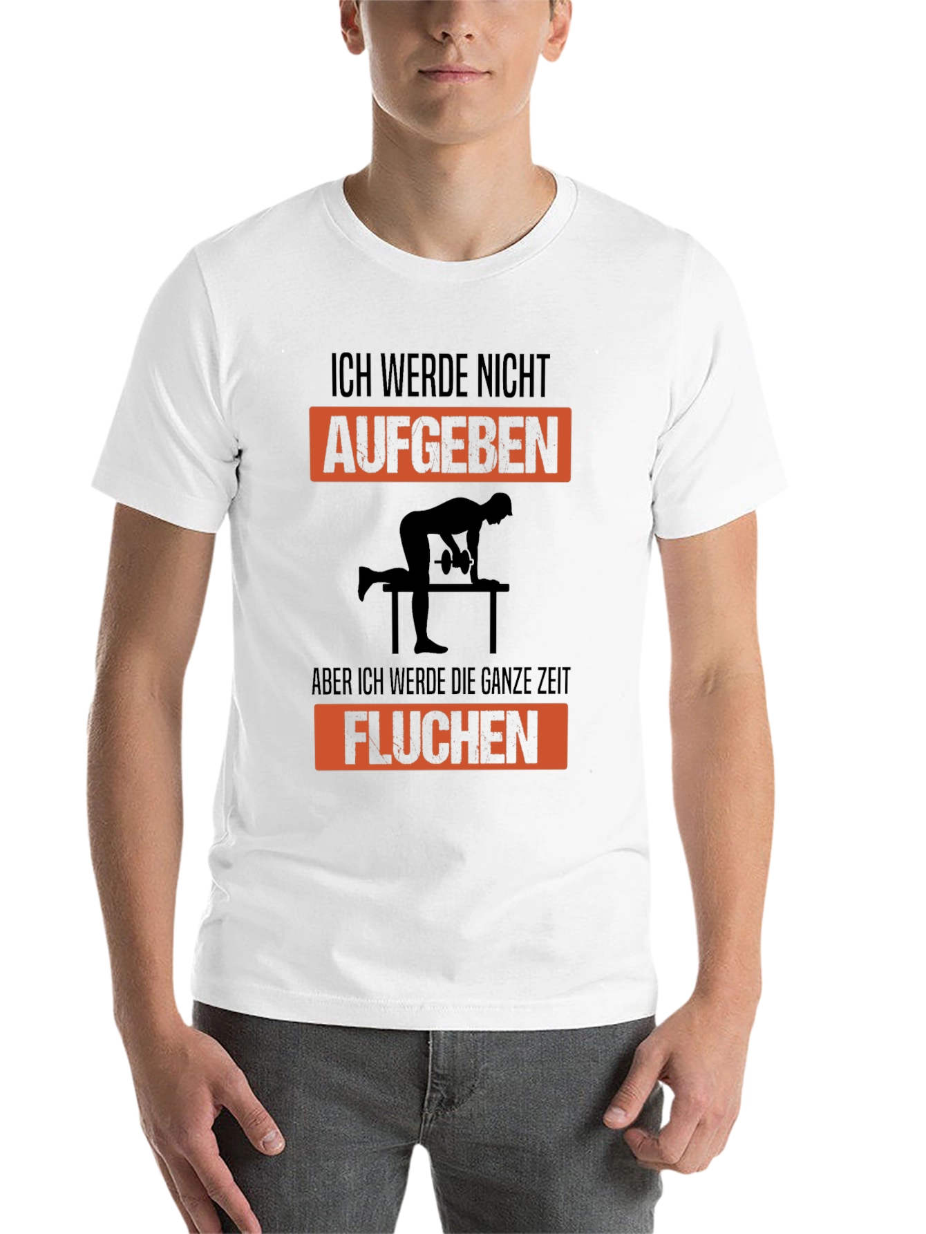 Black Ich Werde Nicht Aufgeben Graphic T-Shirt view 14