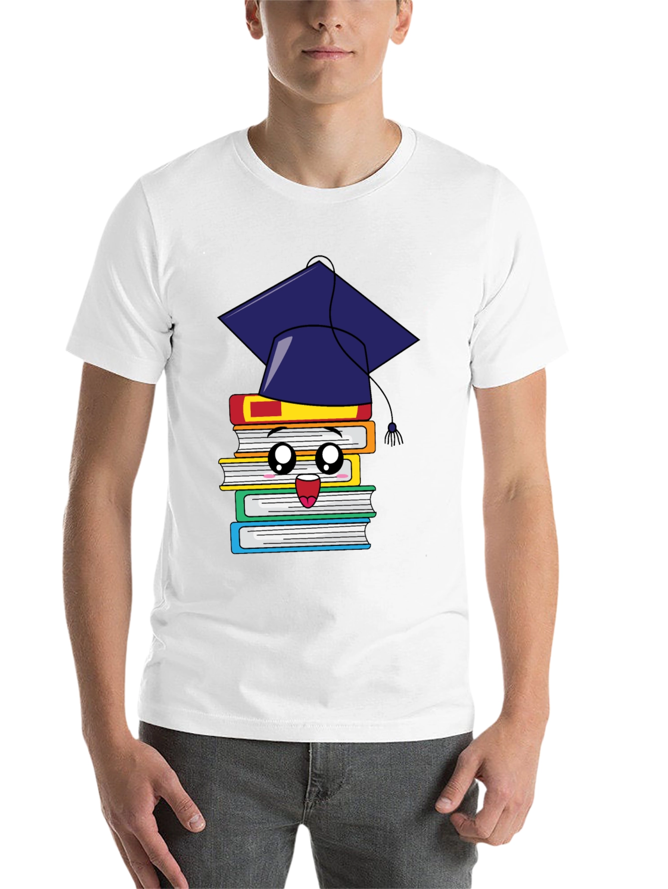 Black Graduation Books T-Shirt view 14
