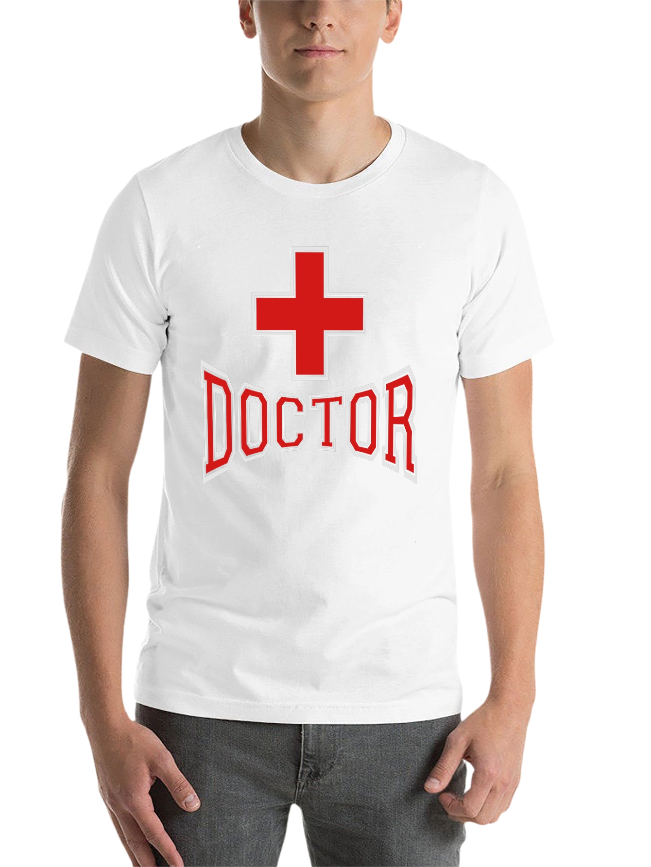 Black Doctor T-Shirt - Red Cross Design view 14