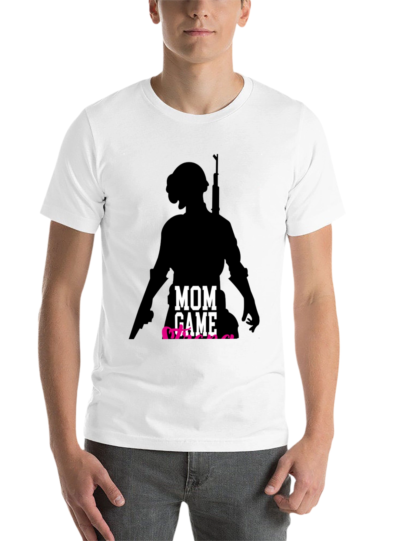 Mom Gamer T-Shirt - Player Silhouette - 14