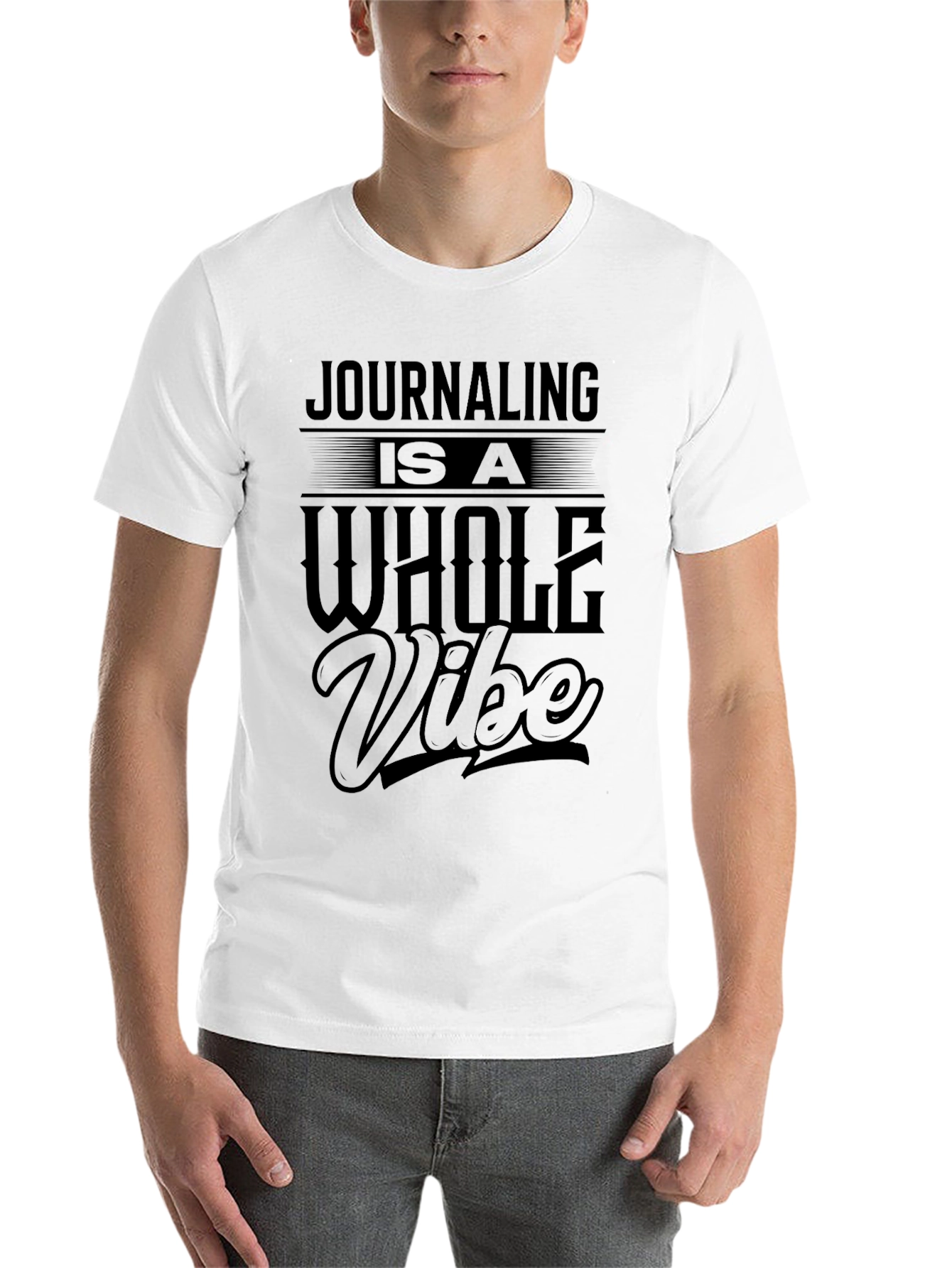 Black Journaling is a Whole Vibe Black T-Shirt view 14