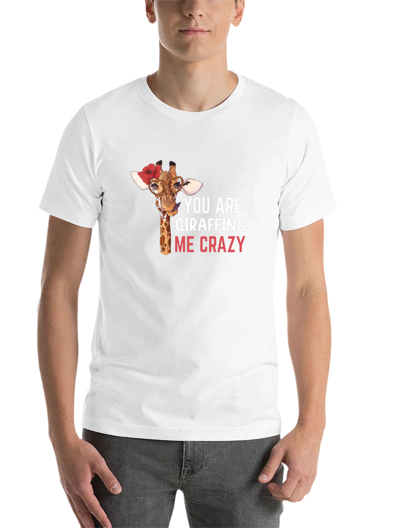 Black Giraffe Crazy Graphic Tee view 14