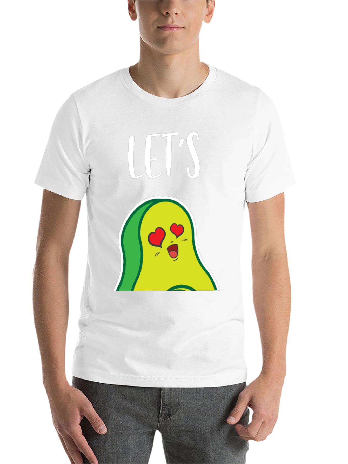 Black Let's Avocado In Love Graphic T-Shirt view 14