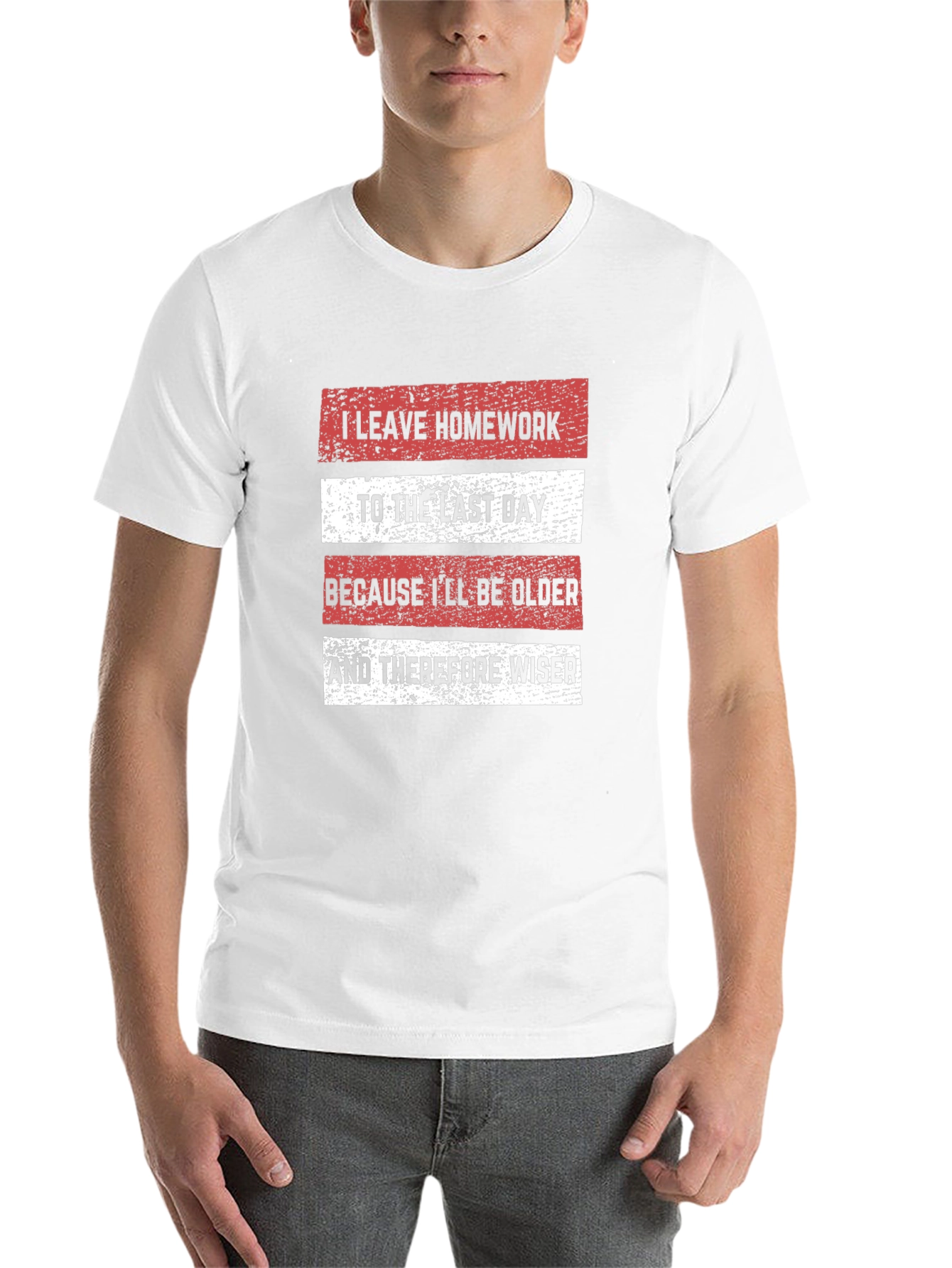 Black Funny Homework Procrastination T-Shirt view 14