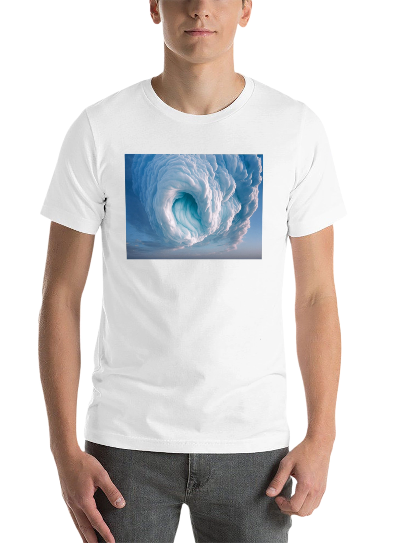 Black Cloud Vortex Graphic Tee - Black view 14