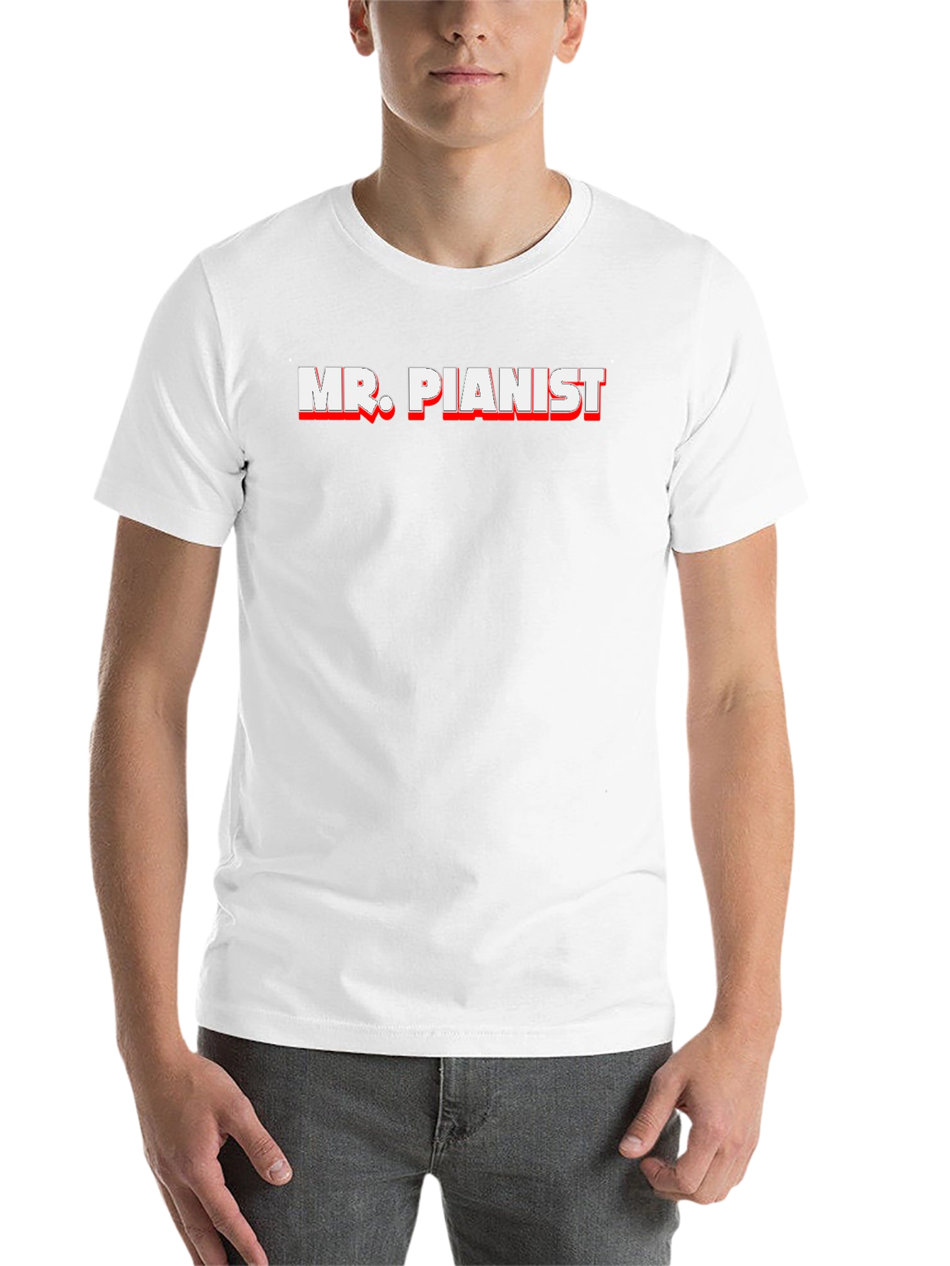 Black Mr. Pianist Black T-Shirt - Music Lover Gift view 14