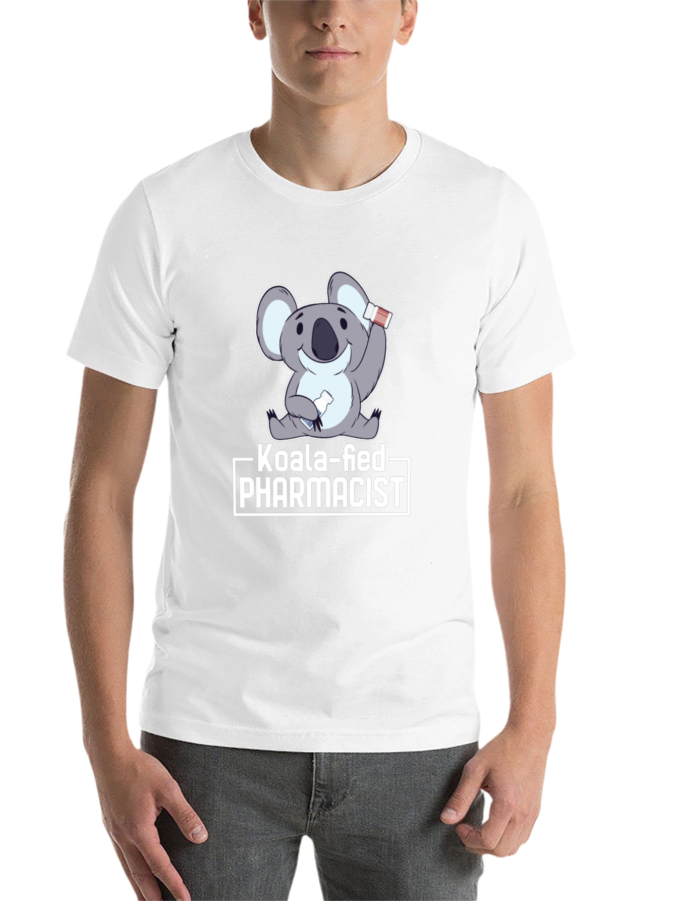 Black Koala-fied Pharmacist Graphic Tee view 14