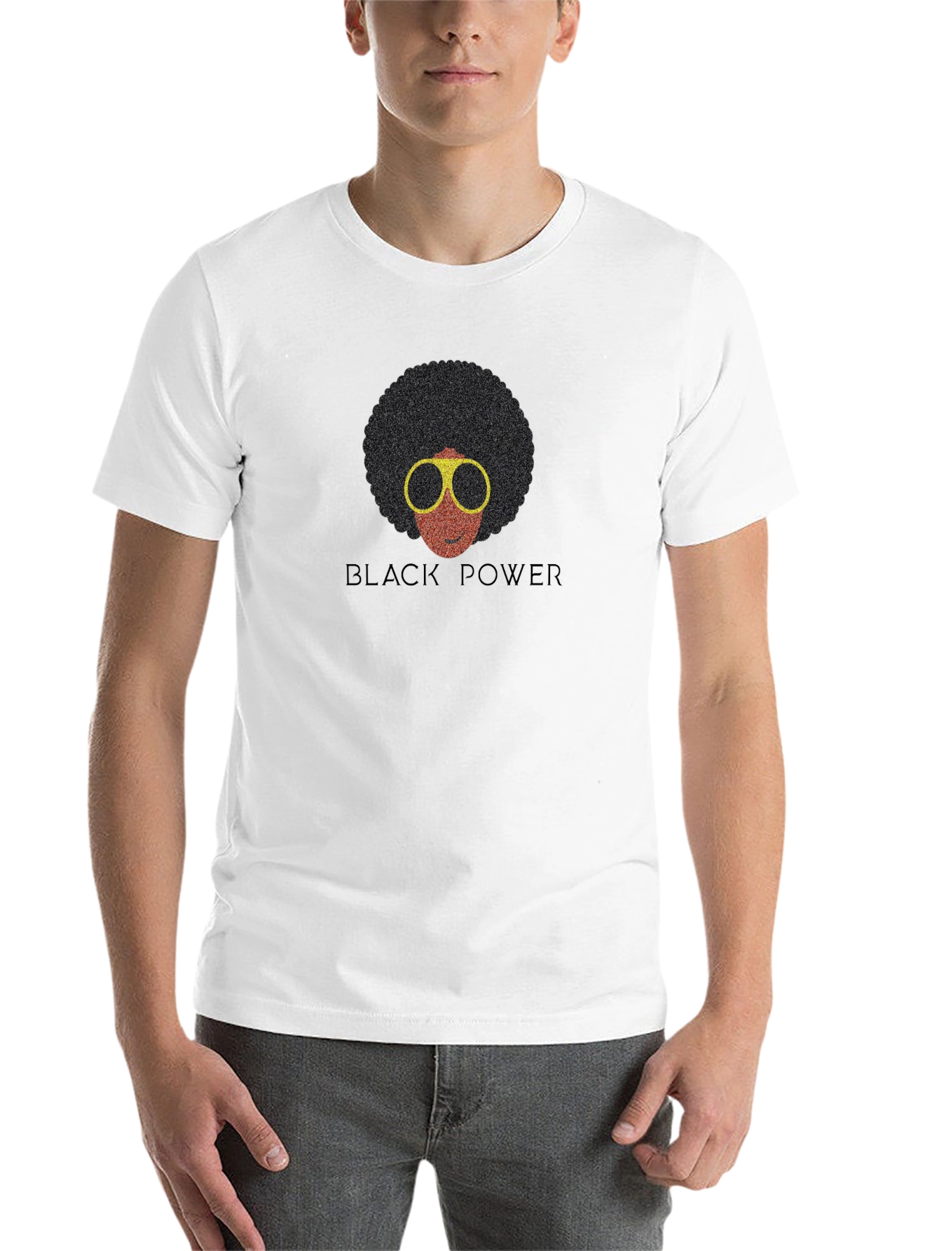 Black Power Afro T-Shirt - Retro Style - 14