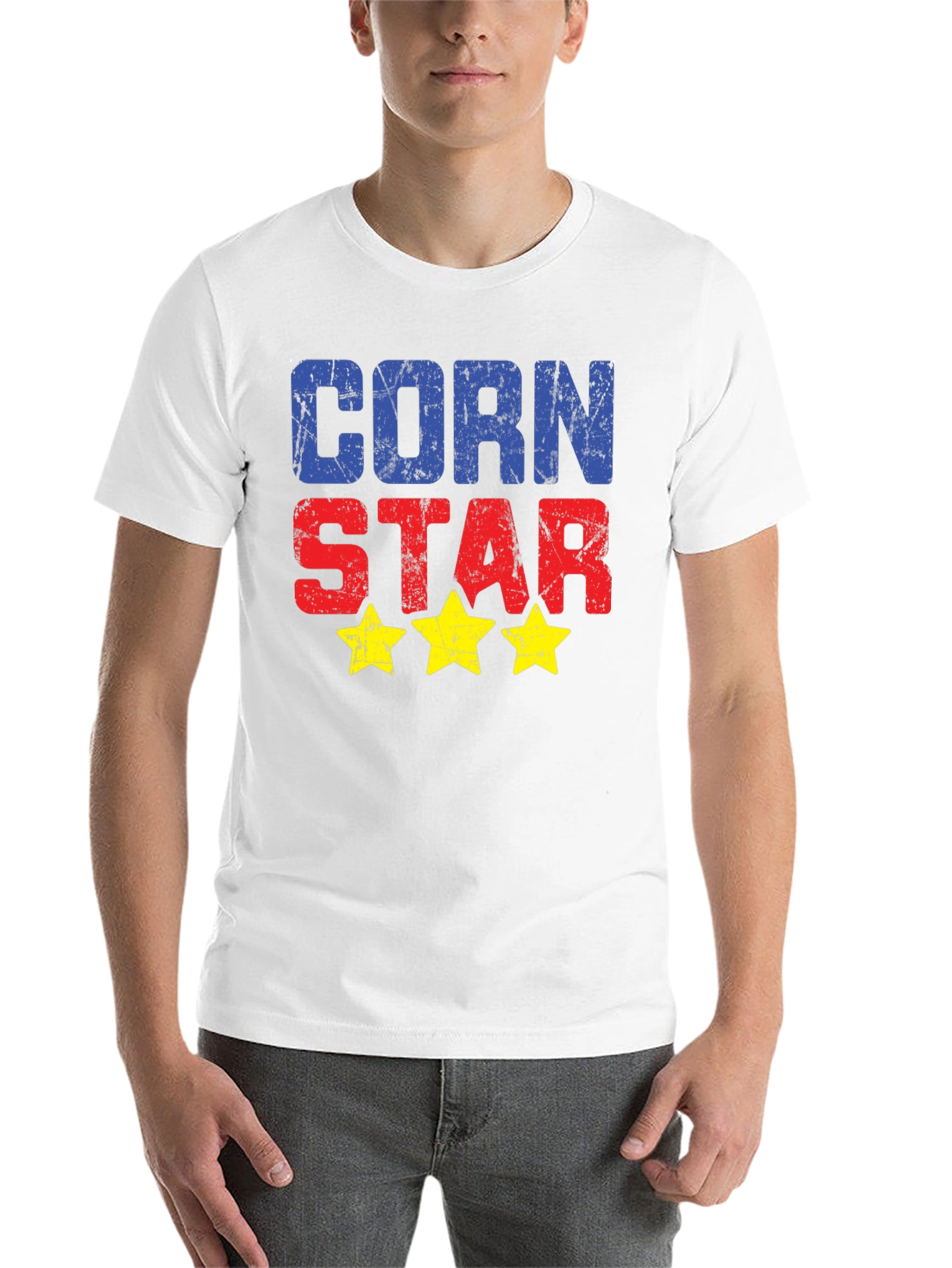 Black Corn Star Graphic Tee - Novelty T-Shirt view 14