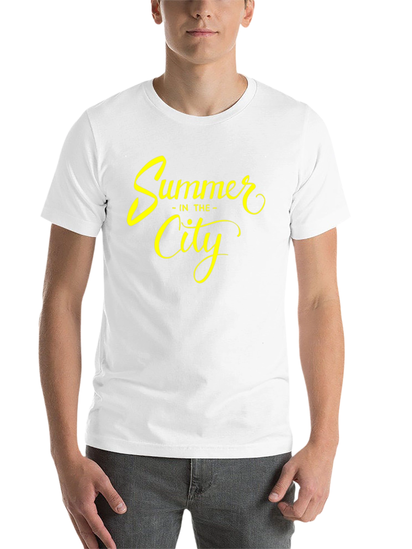 Black Summer in the City Graphic Tee - Stylish Black T-Shirt view 14