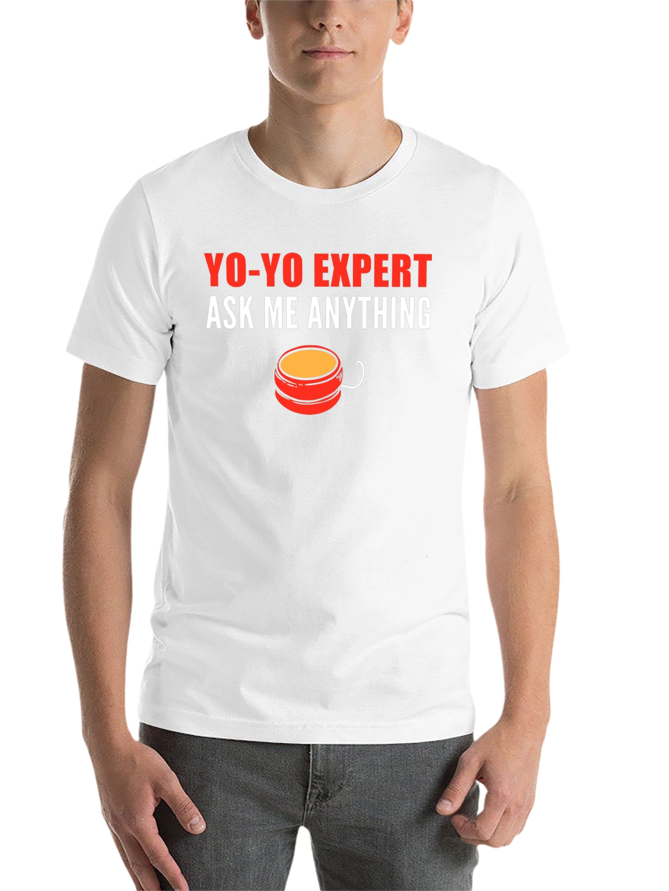 Black Yo-Yo Expert T-Shirt: Funny Ask Me Anything Design view 14