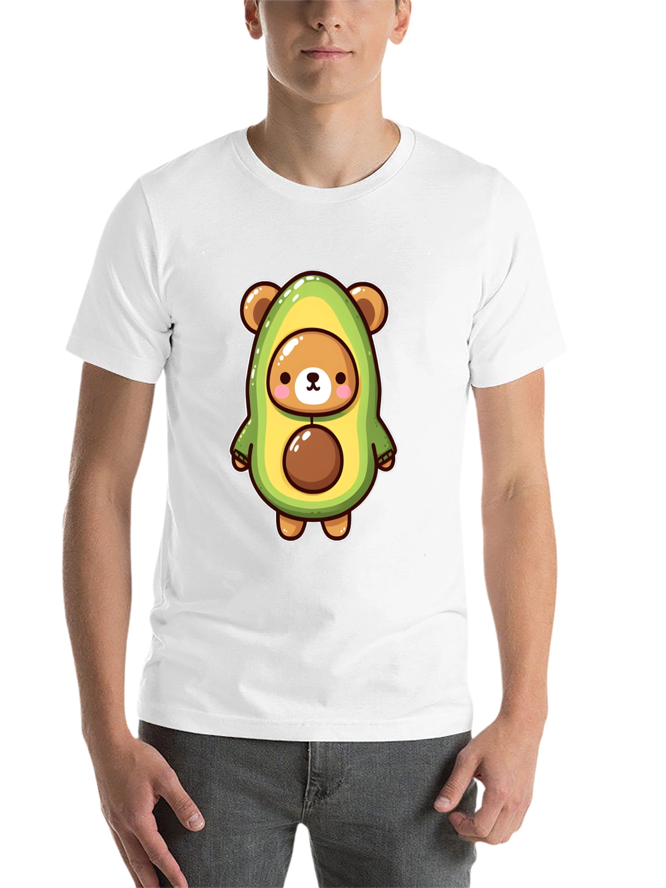 Black Avocado Bear Graphic Tee - Fun & Unique Design view 14