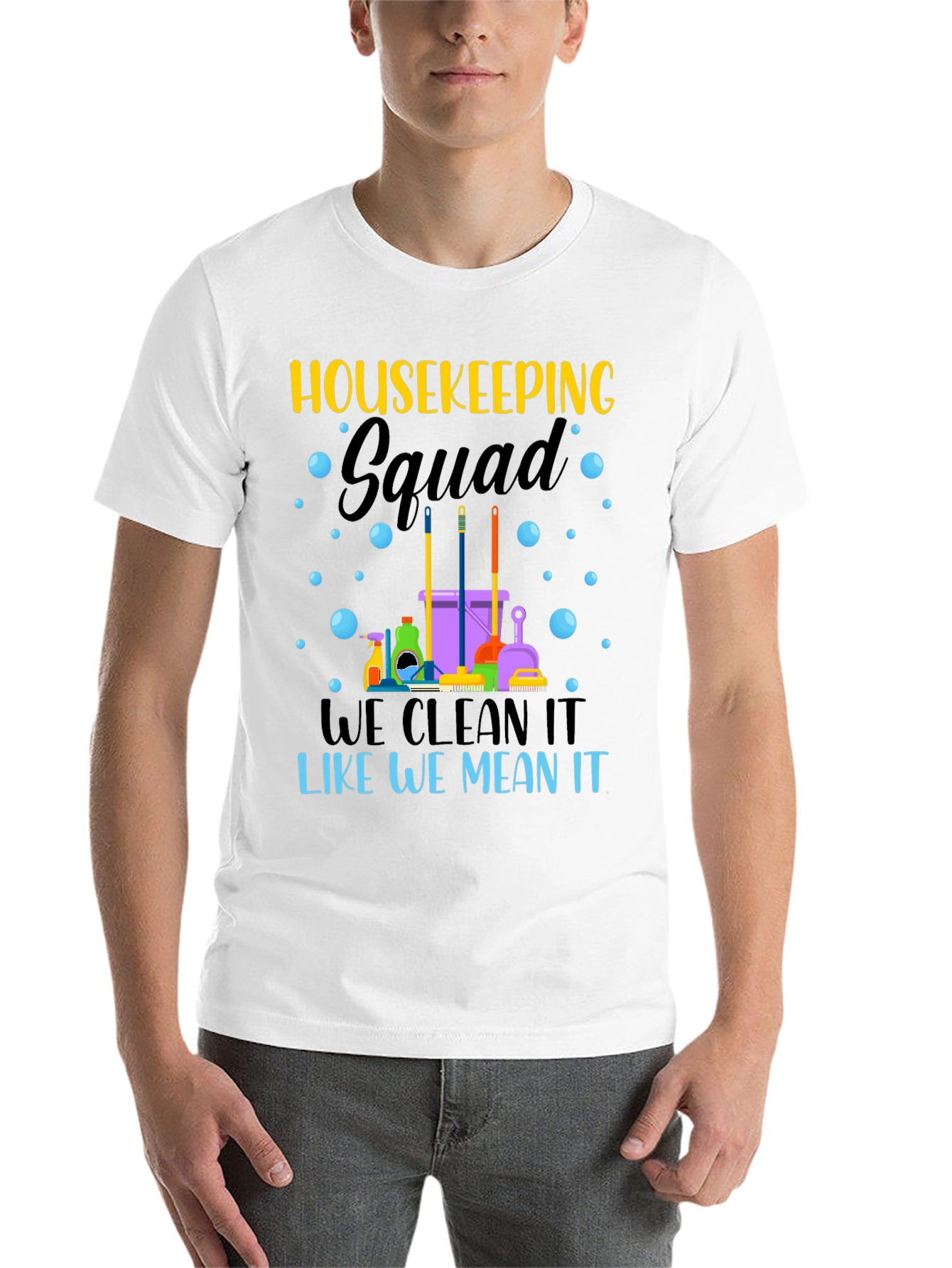 Black Housekeeping Squad Graphic Tee view 14