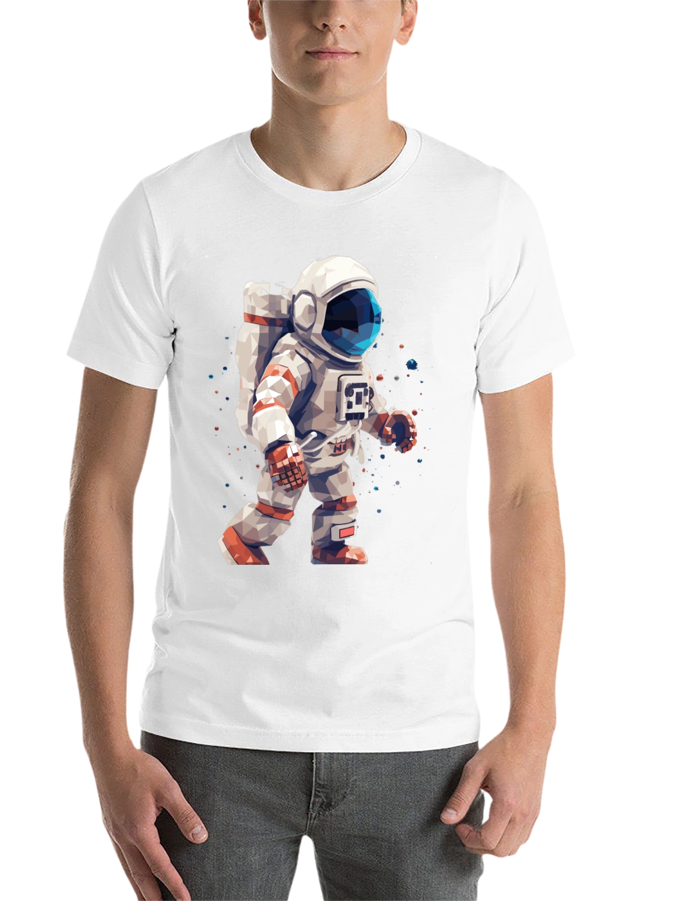 Black Astronaut Graphic Black T-Shirt view 14