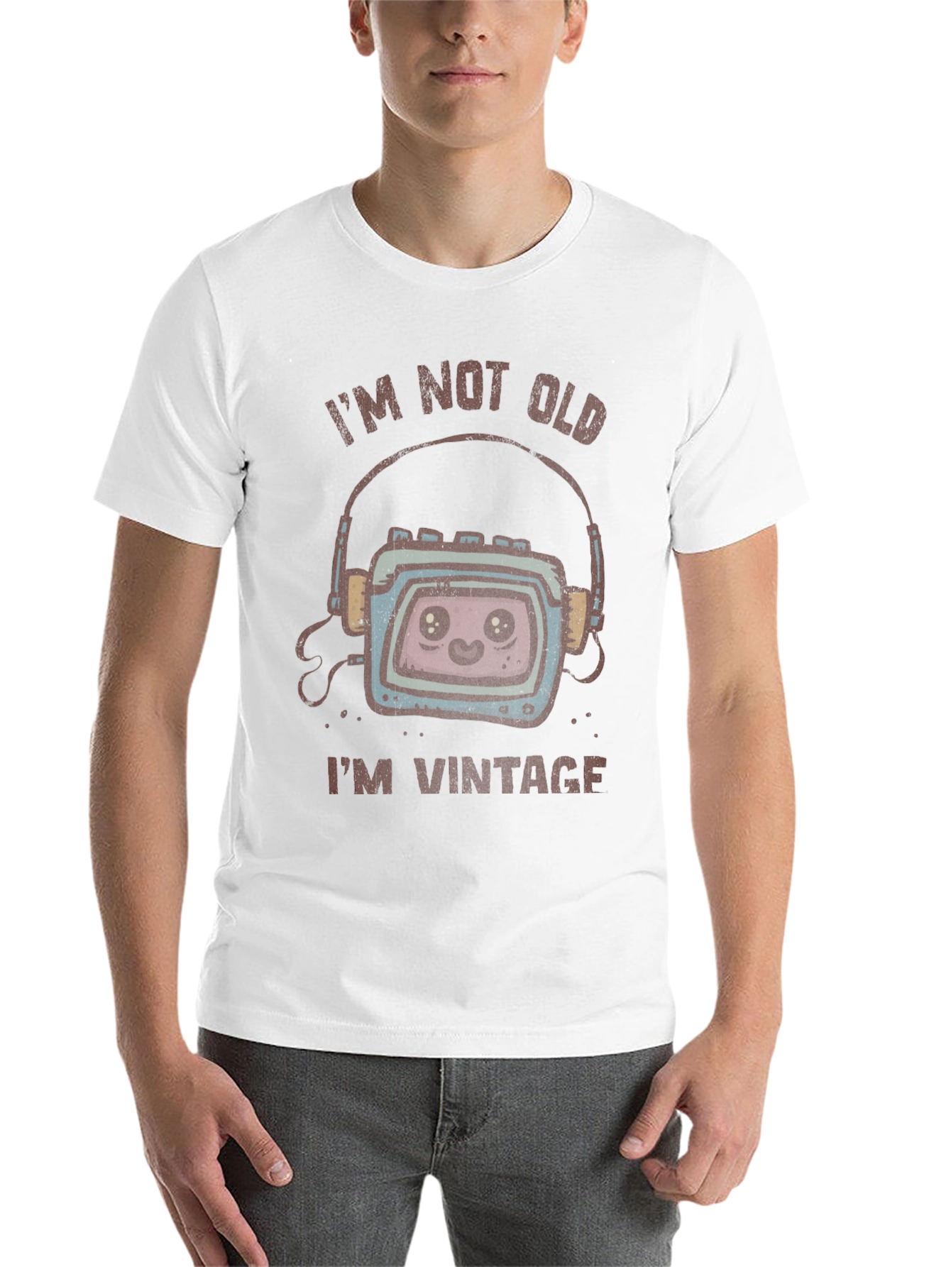 Black I'm Not Old, I'm Vintage Graphic T-Shirt view 14