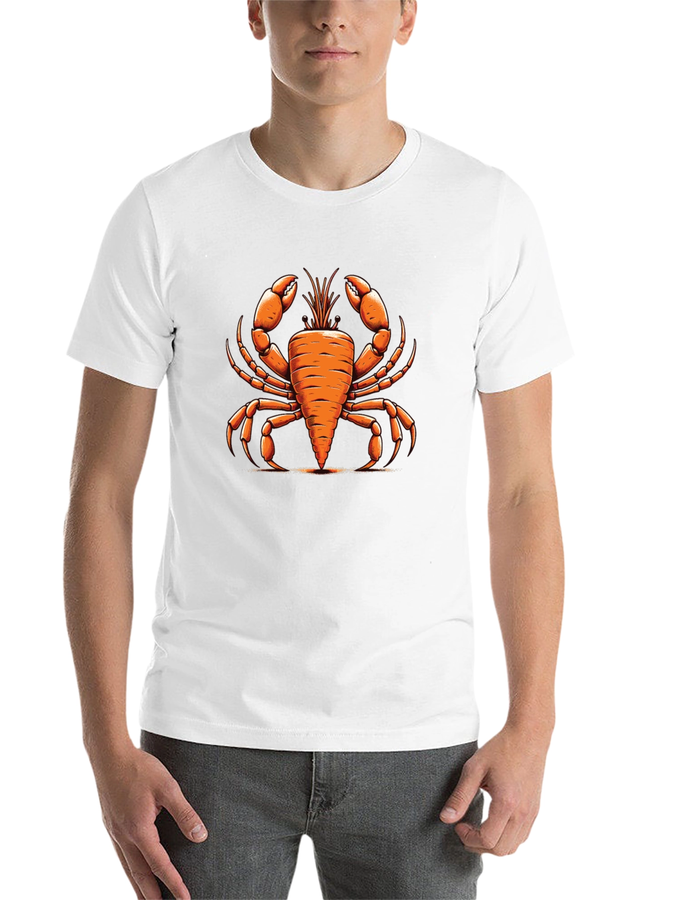Black Carrot Crab Graphic T-Shirt - Black view 14
