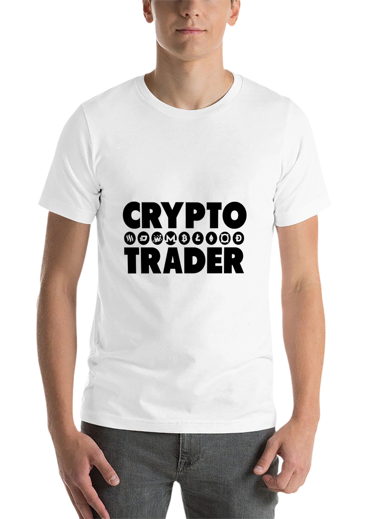 Black Crypto Trader Black T-Shirt view 14