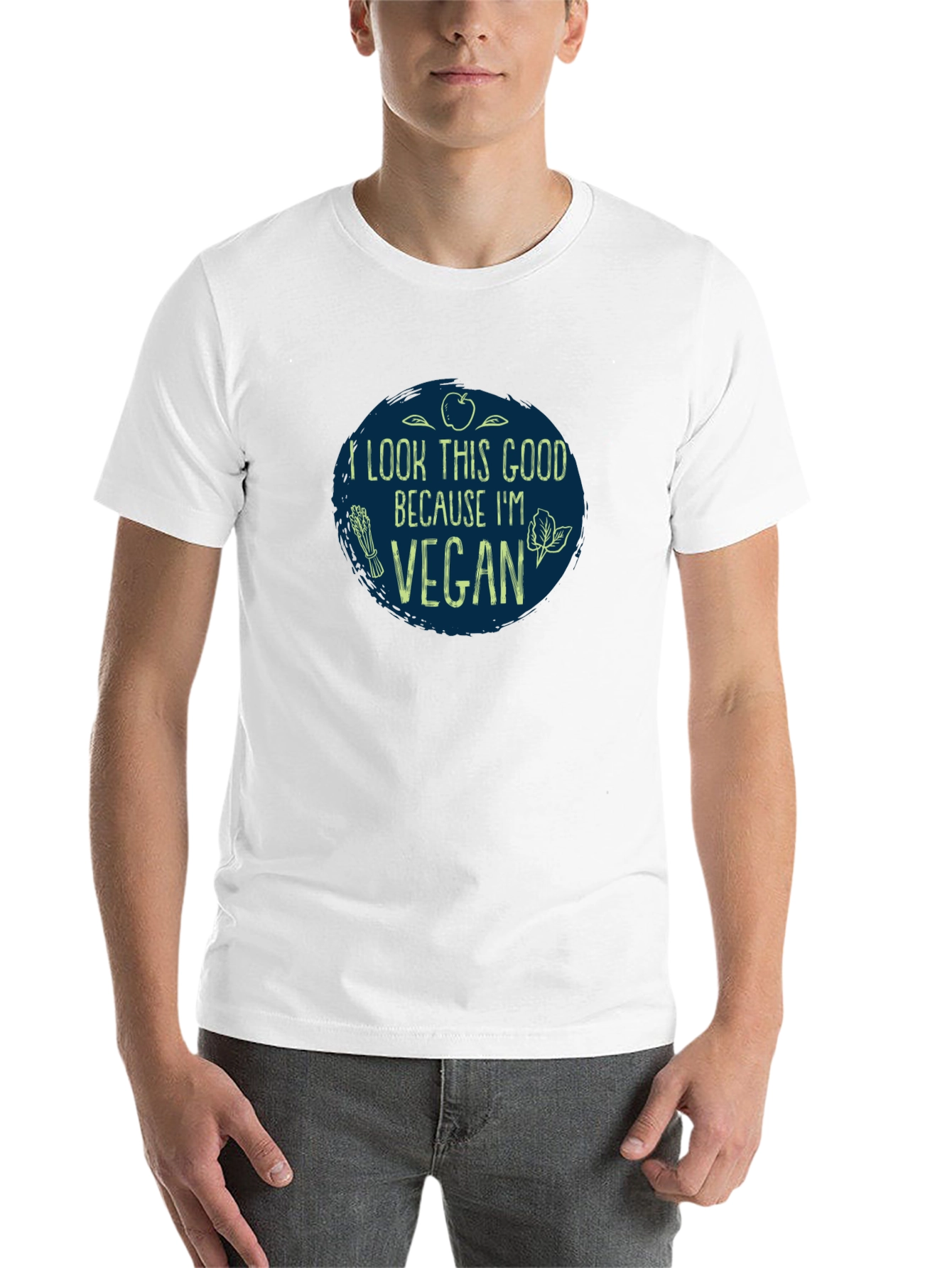 Vegan T-Shirt - I Look This Good Because I'm Vegan - 14