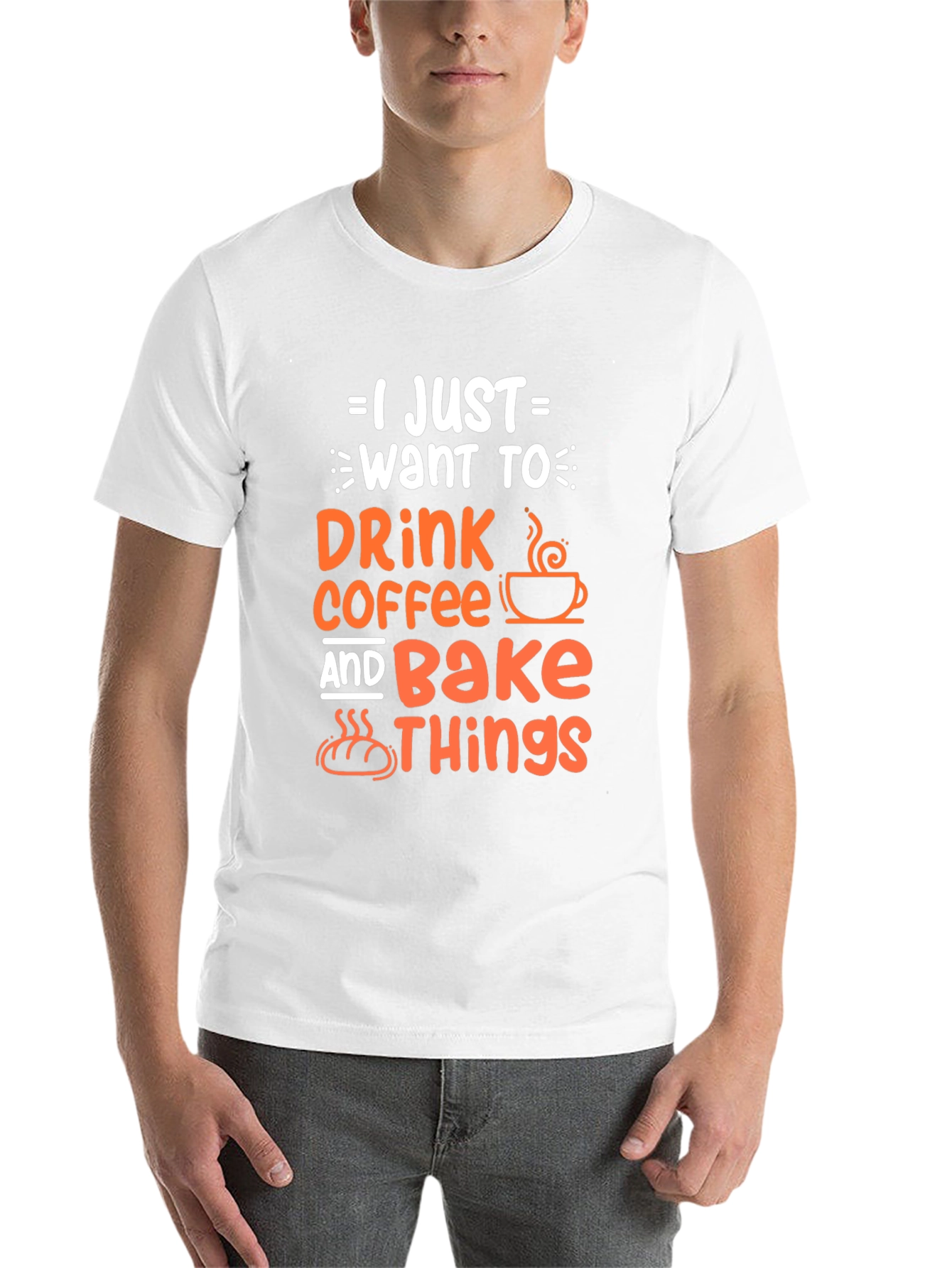 Black Coffee & Baking T-Shirt - I Just Want to Drink Coffee and Bake Things view 14