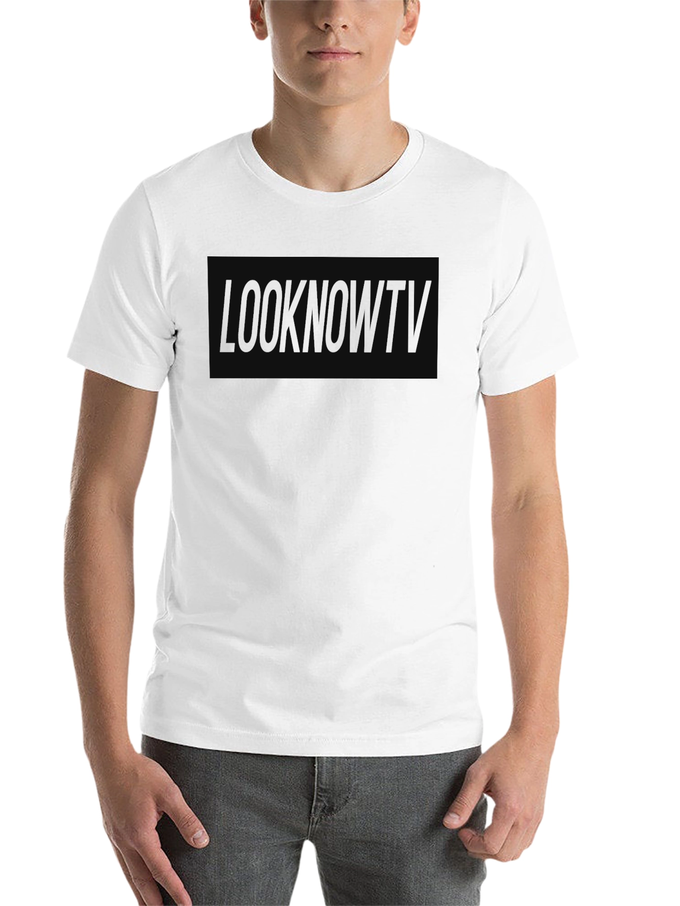 Black Men's LOOKNOWT Black Graphic Tee - Stylish & Comfortable view 14