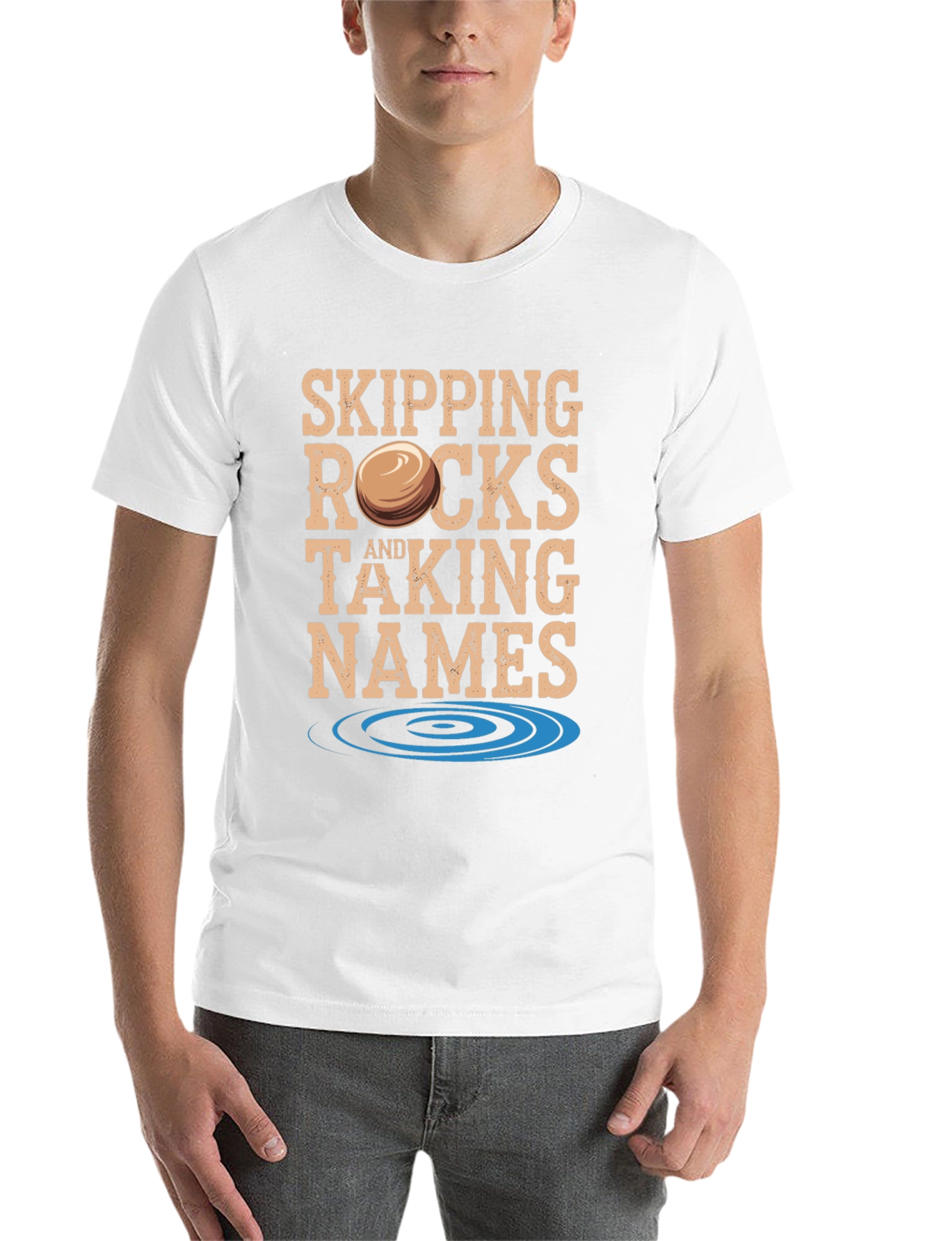 Black Skipping Rocks & Taking Names Graphic Tee view 14