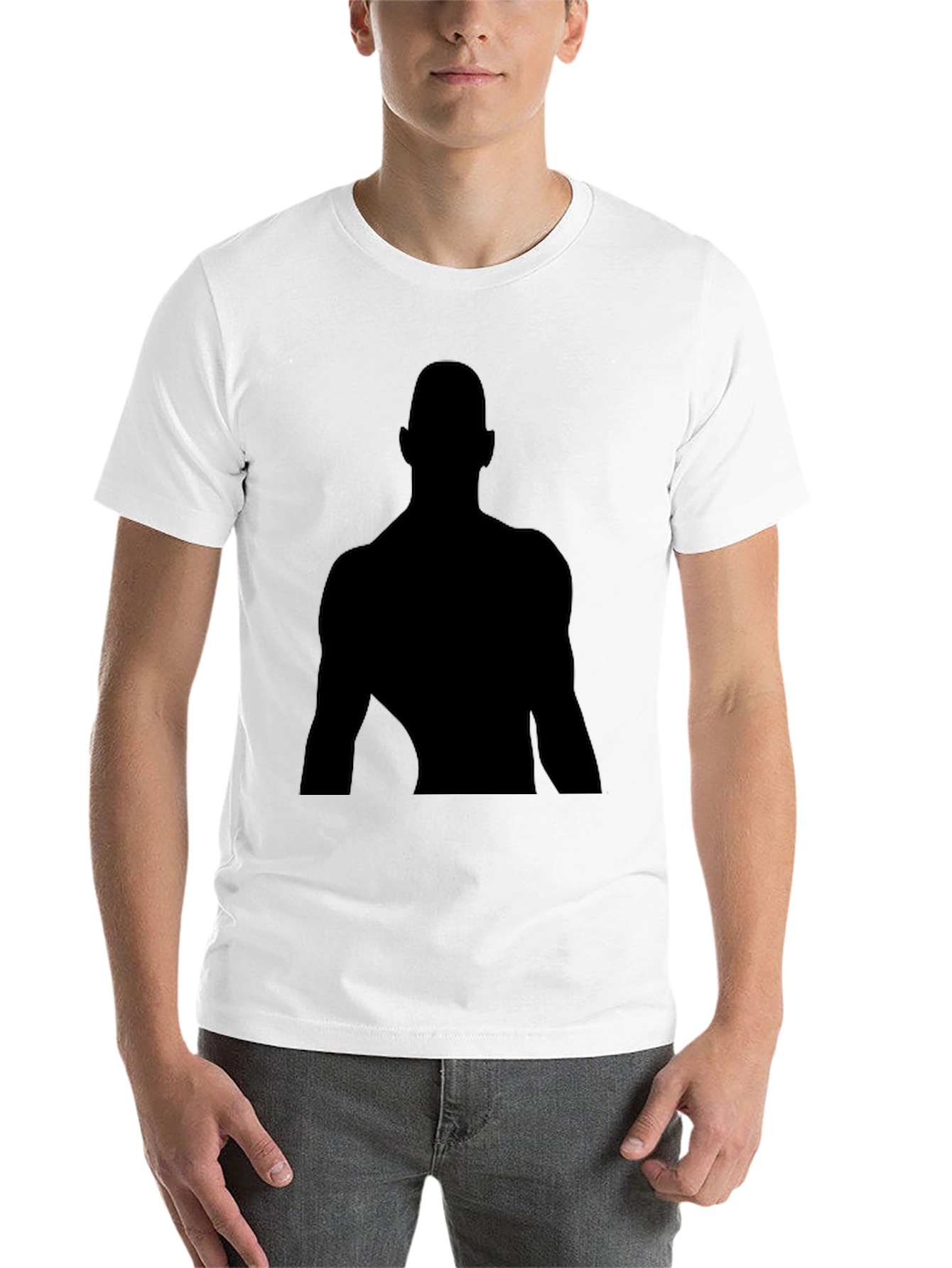 Black Silhouette Graphic Black T-Shirt - Classic Fit view 14