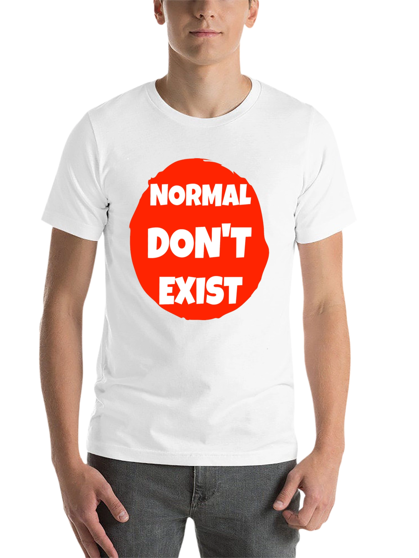 Black Normal Don't Exist Graphic Tee - Unisex view 14