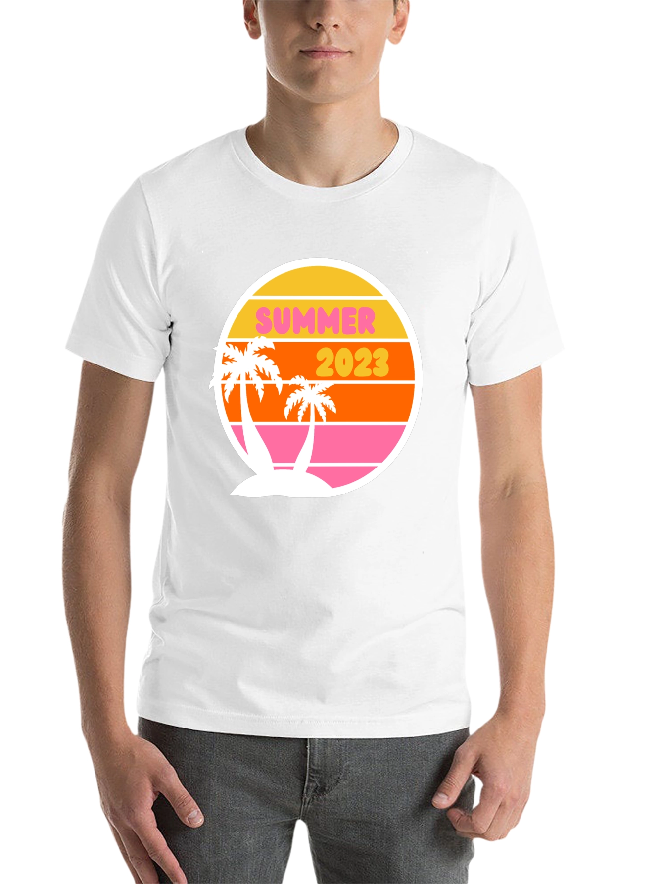 Black Summer 2023 Retro Palm Tee view 14