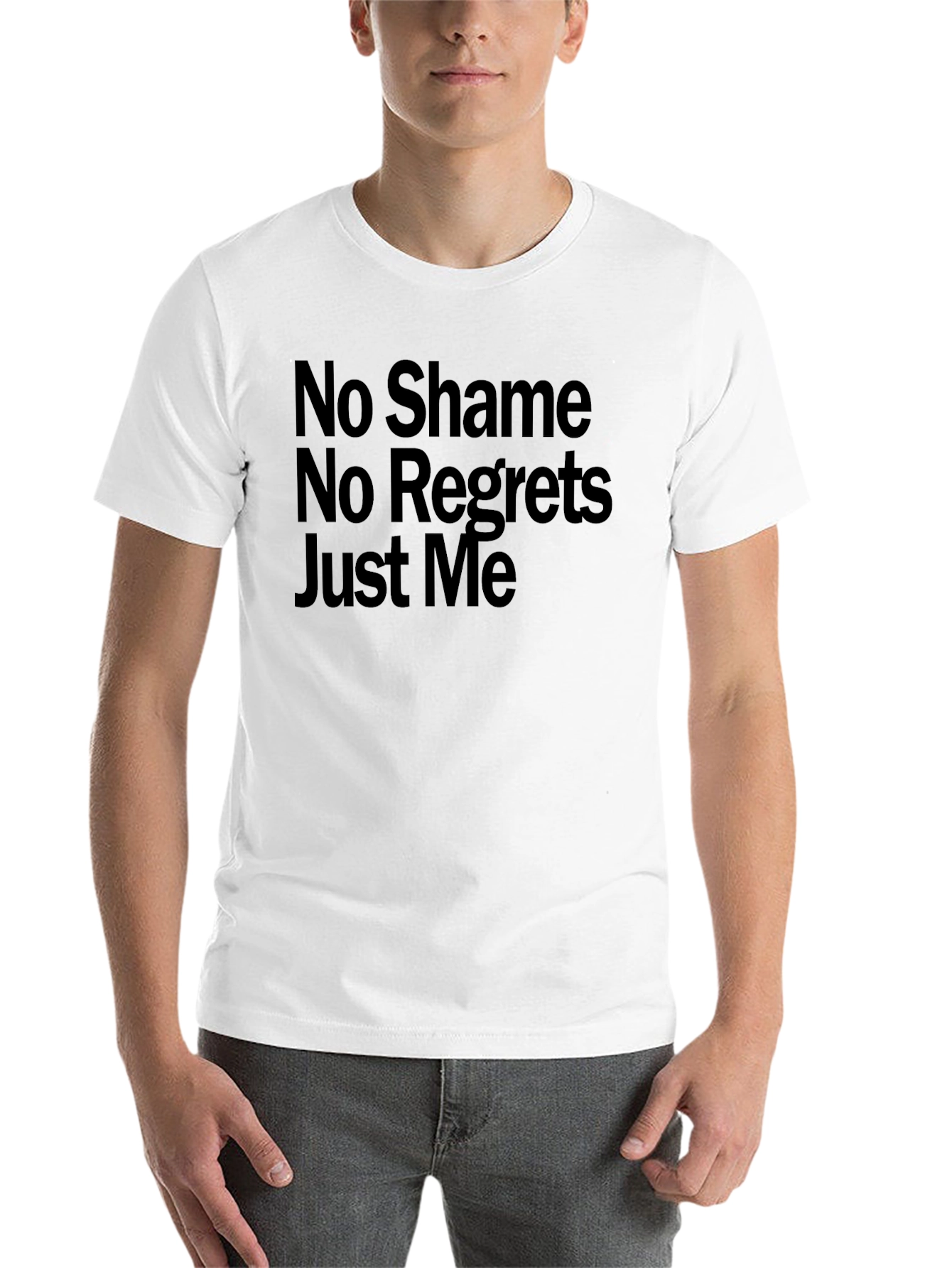 Black No Shame No Regrets Graphic Tee view 14