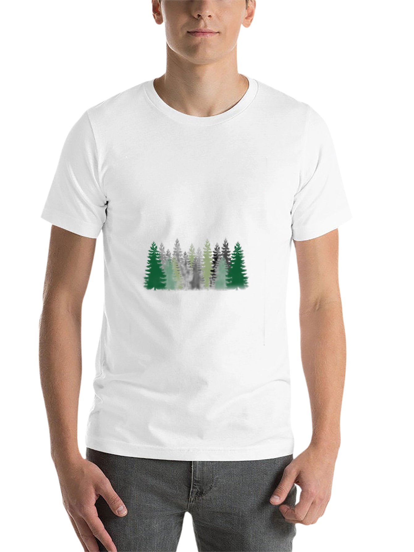 Black Forest Graphic Print Black T-Shirt view 14
