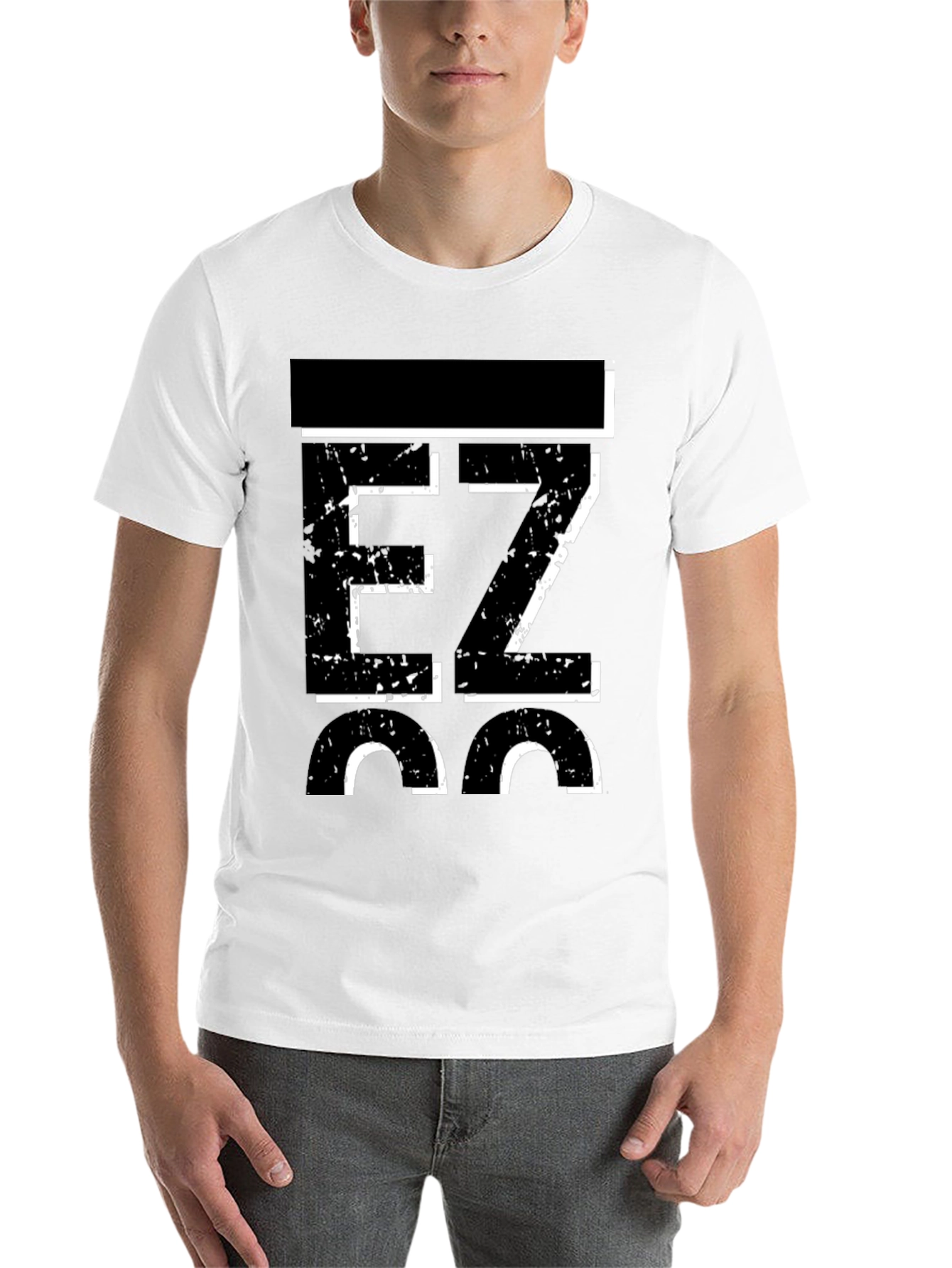 Black EZ 36 Men's Graphic Black T-Shirt view 14