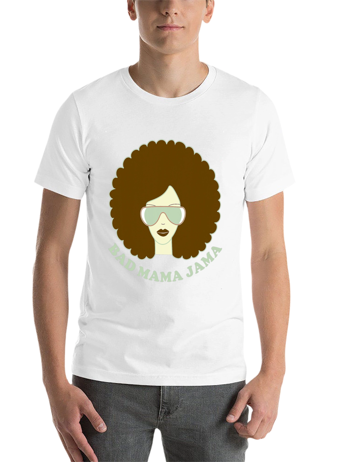 Black Bad Mama Jama Graphic T-Shirt view 14