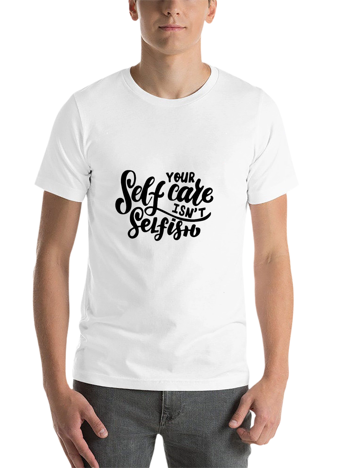Black Self Care Isn't Selfish Black Tee view 14