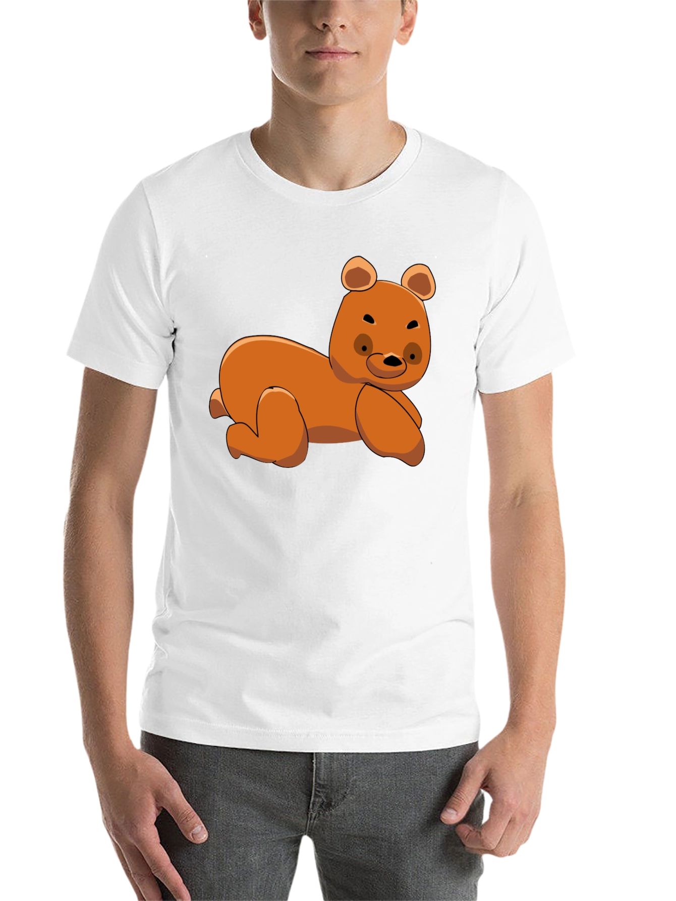 Black Cute Bear Graphic T-Shirt view 14