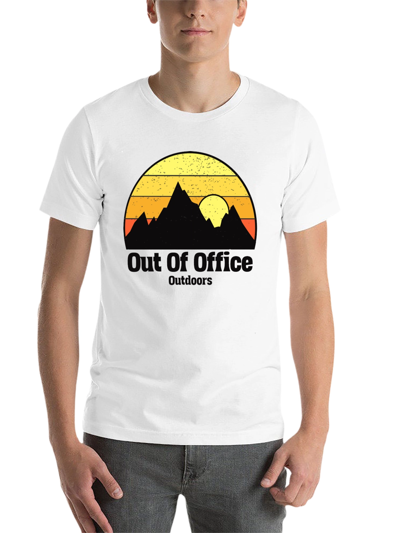 Black Out of Office Outdoors Graphic T-Shirt view 14