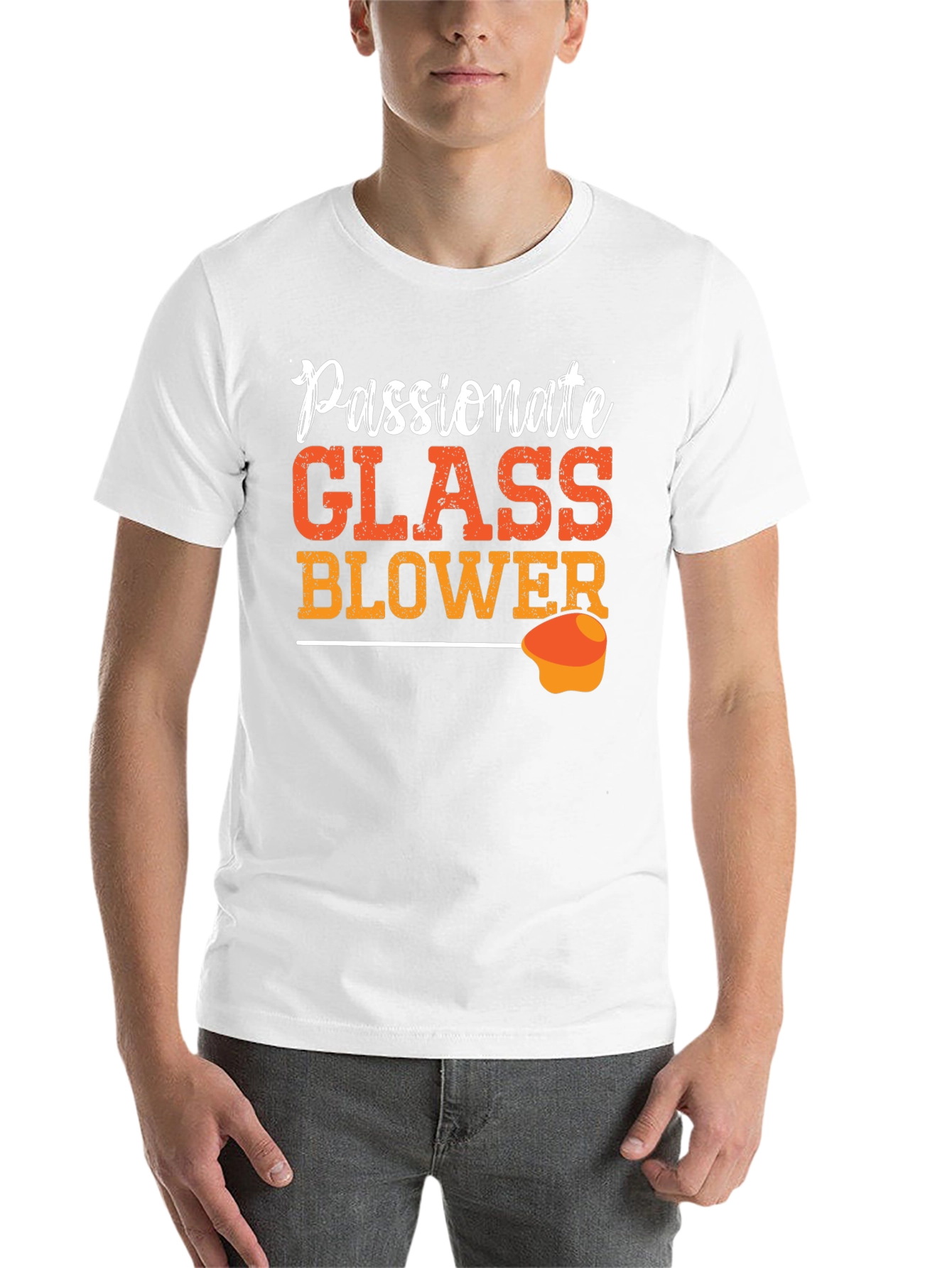 Black Passionate Glass Blower Graphic T-Shirt view 14
