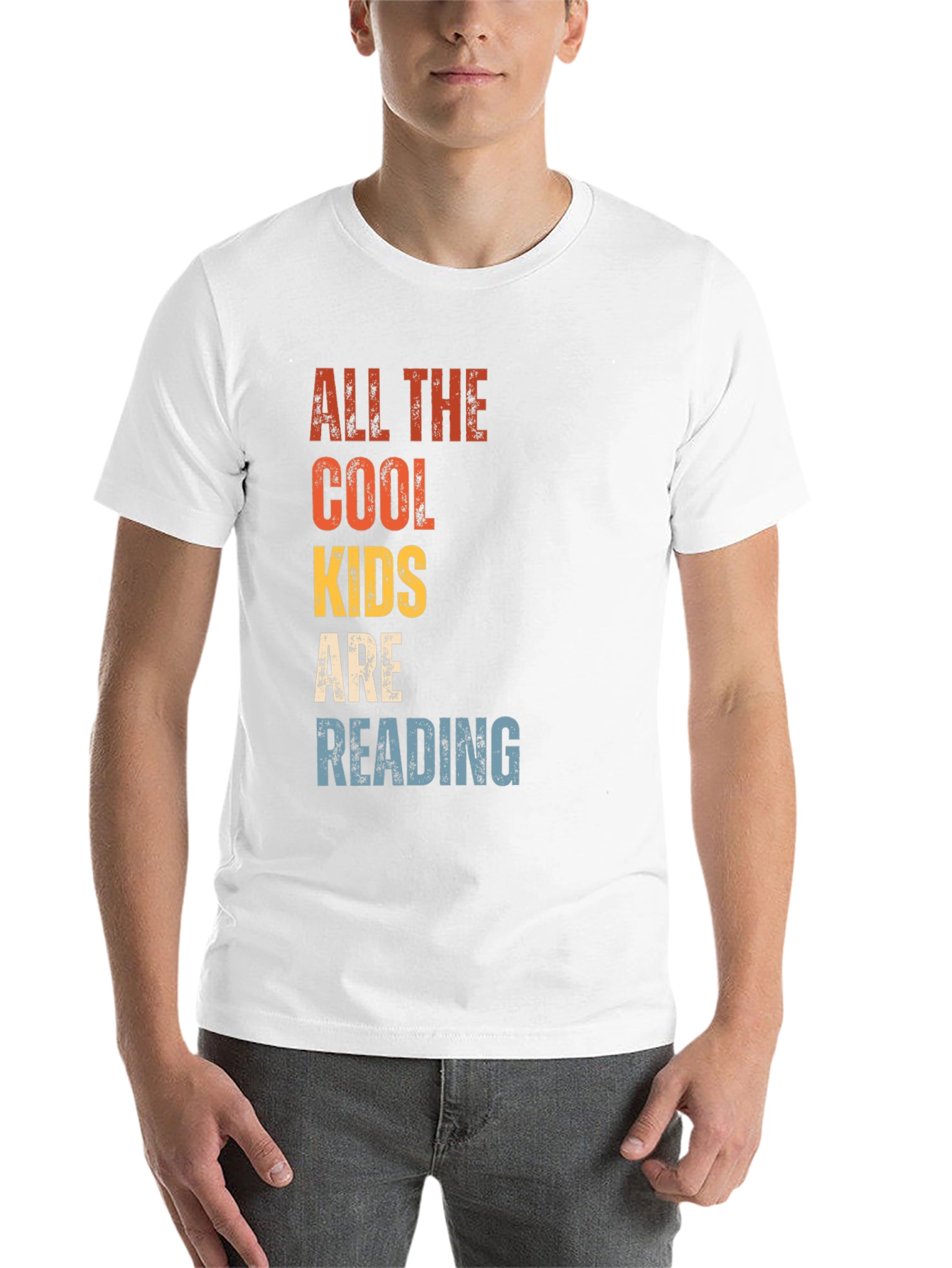 Black Cool Kids Reading T-Shirt - Retro Style view 14