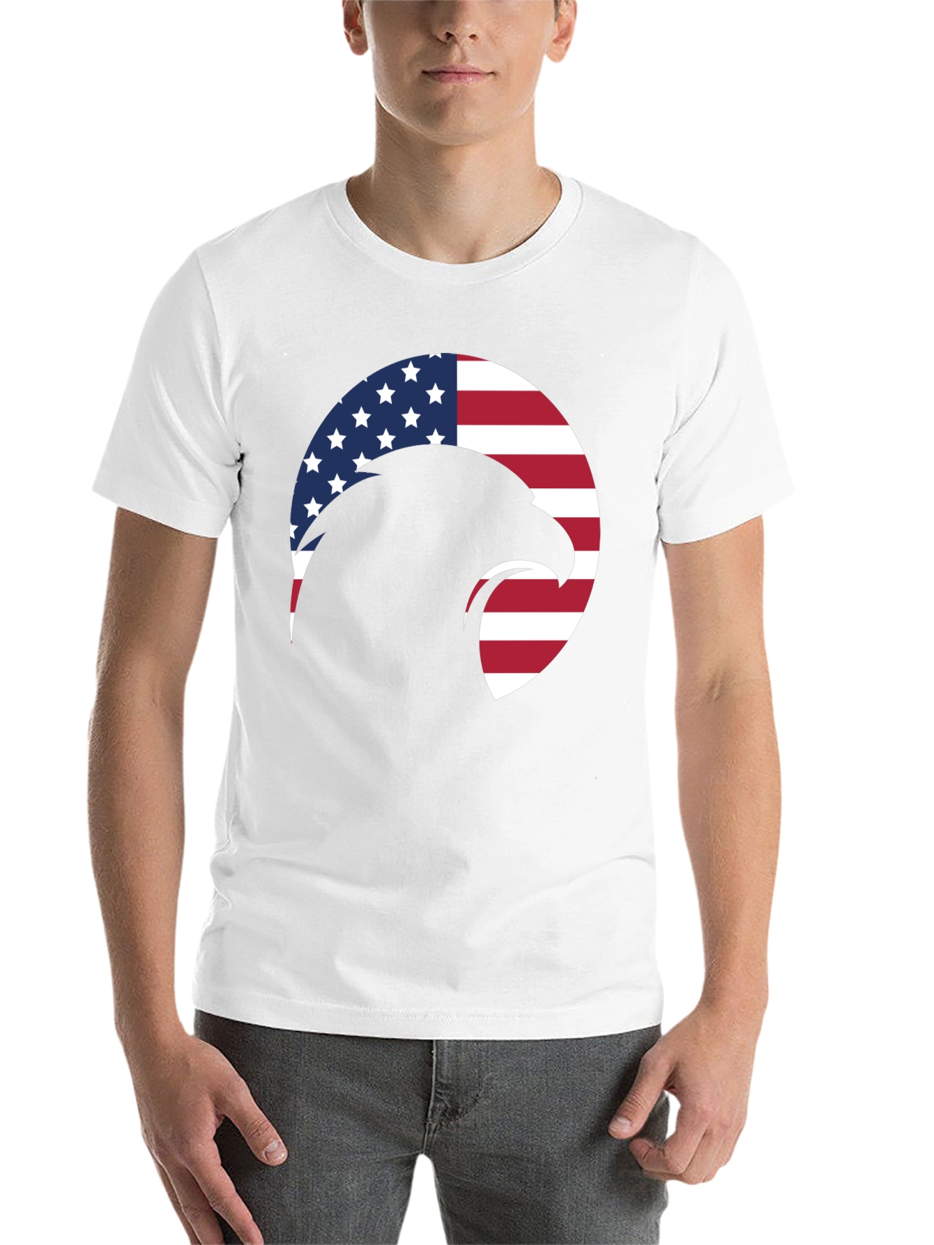 Black American Eagle Graphic T-Shirt - Patriotic Style view 14