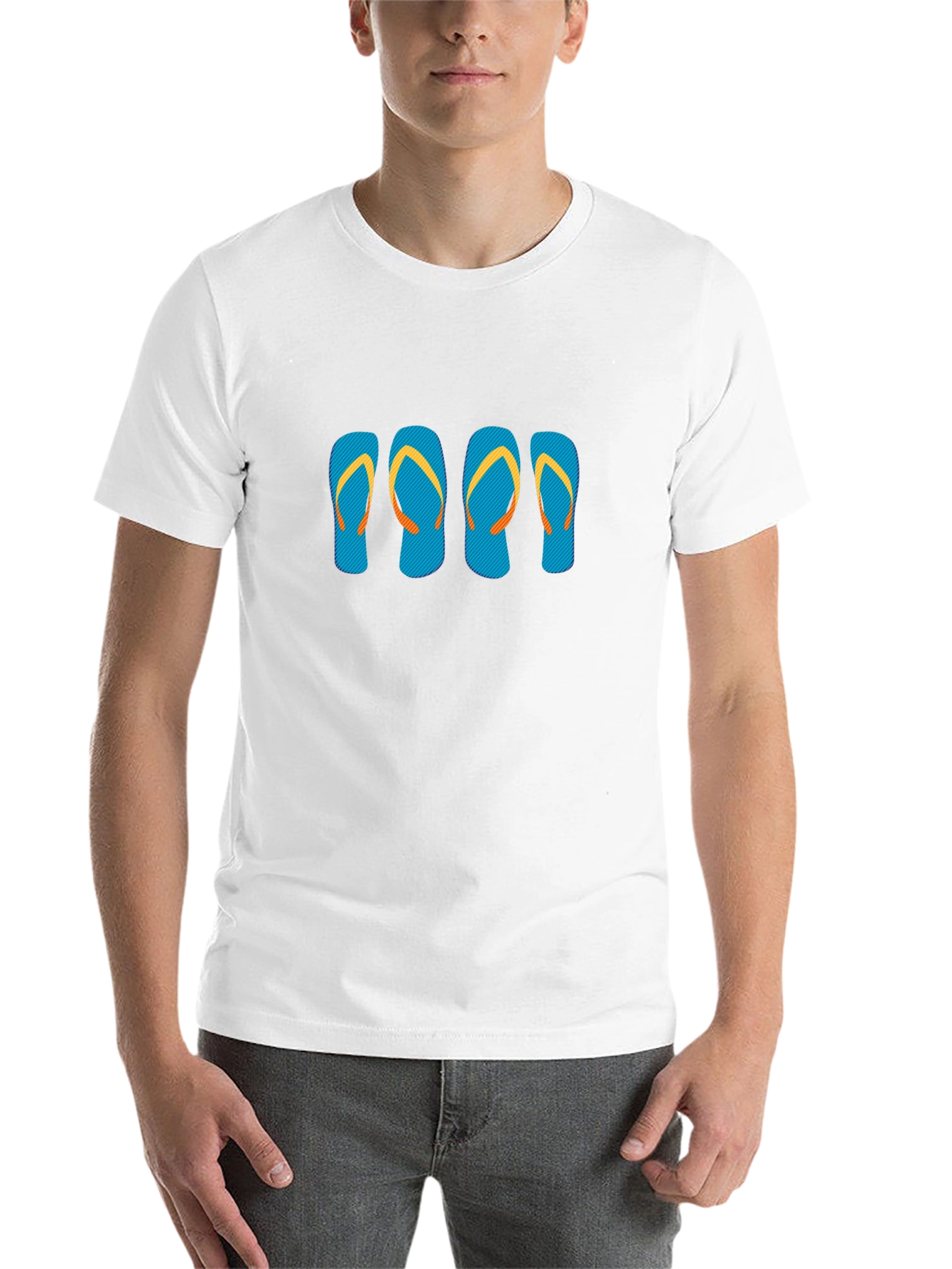 Black Flip Flop Graphic Tee - Casual Summer Style view 14