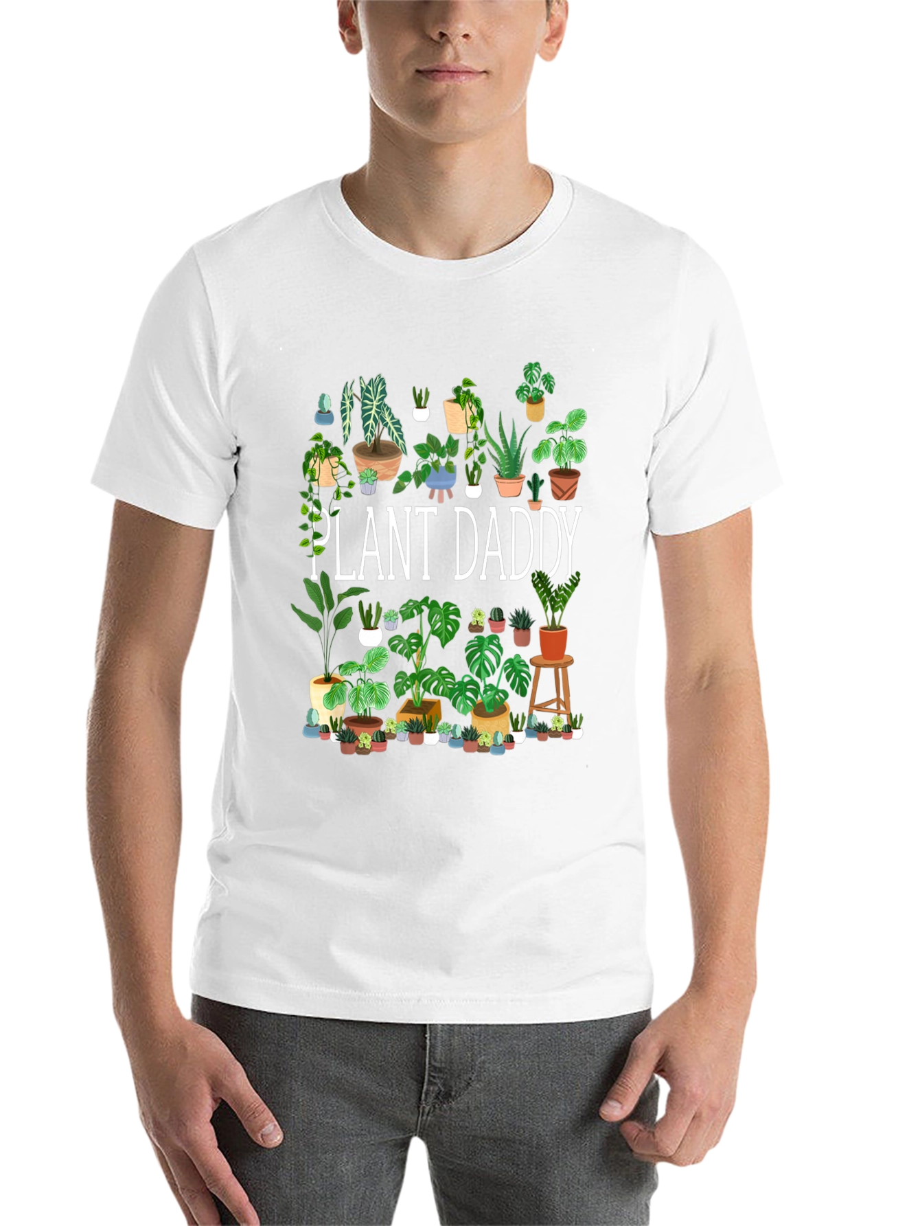 Black Plant Daddy T-Shirt - Gardener Gift view 14