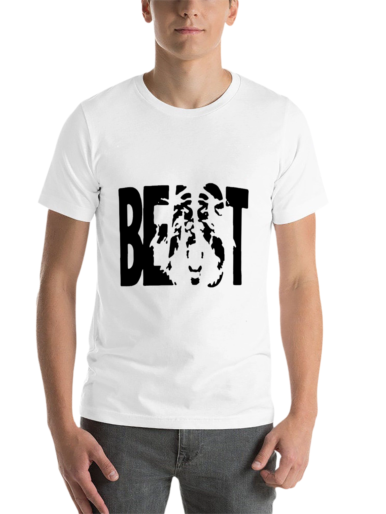 Black Beast Graphic T-Shirt - Bold Statement Tee view 14