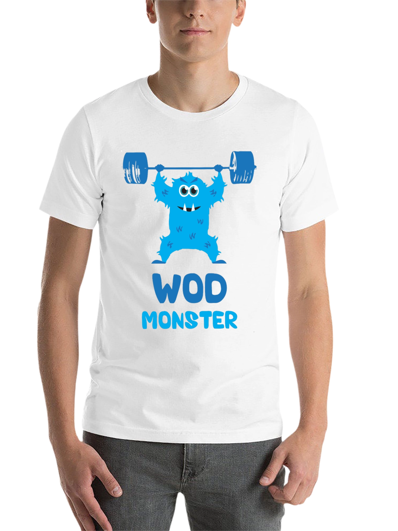 Black WOD Monster Black T-Shirt view 14